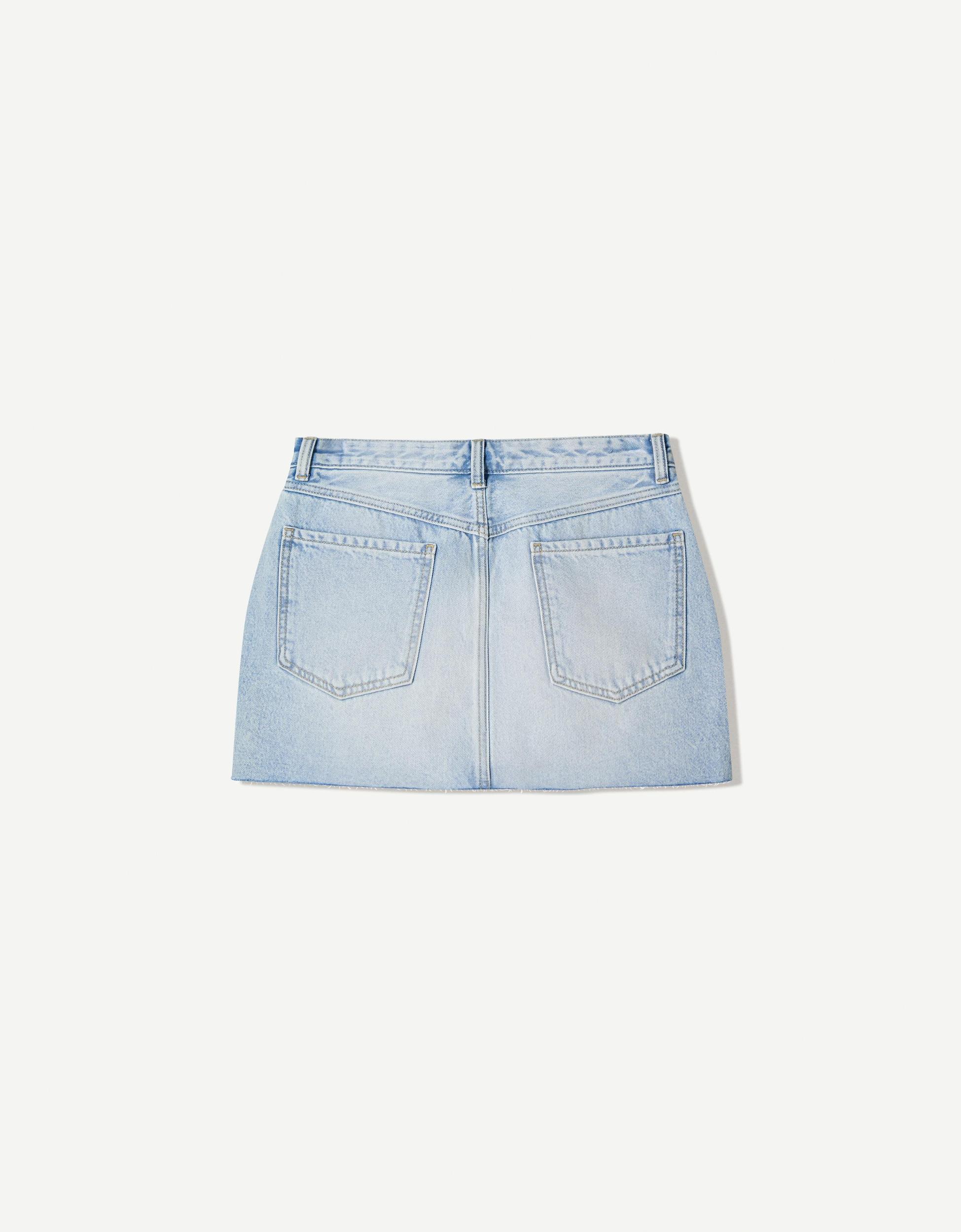 Denim mini skort Product Image