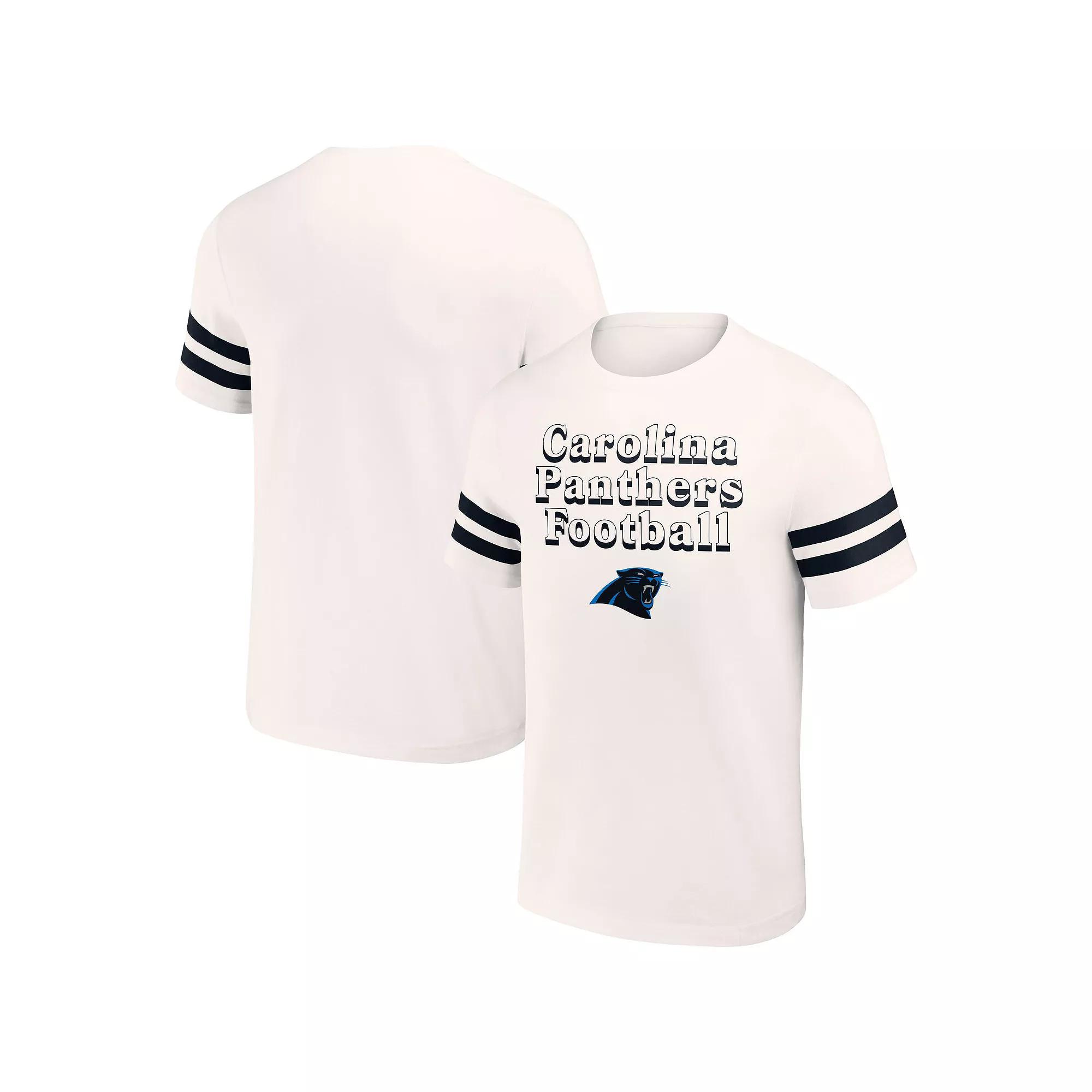 Men's NFL x Darius Rucker Collection by Fanatics Cream Carolina Panthers Vintage T-Shirt, Size: 2XL, Beige Product Image