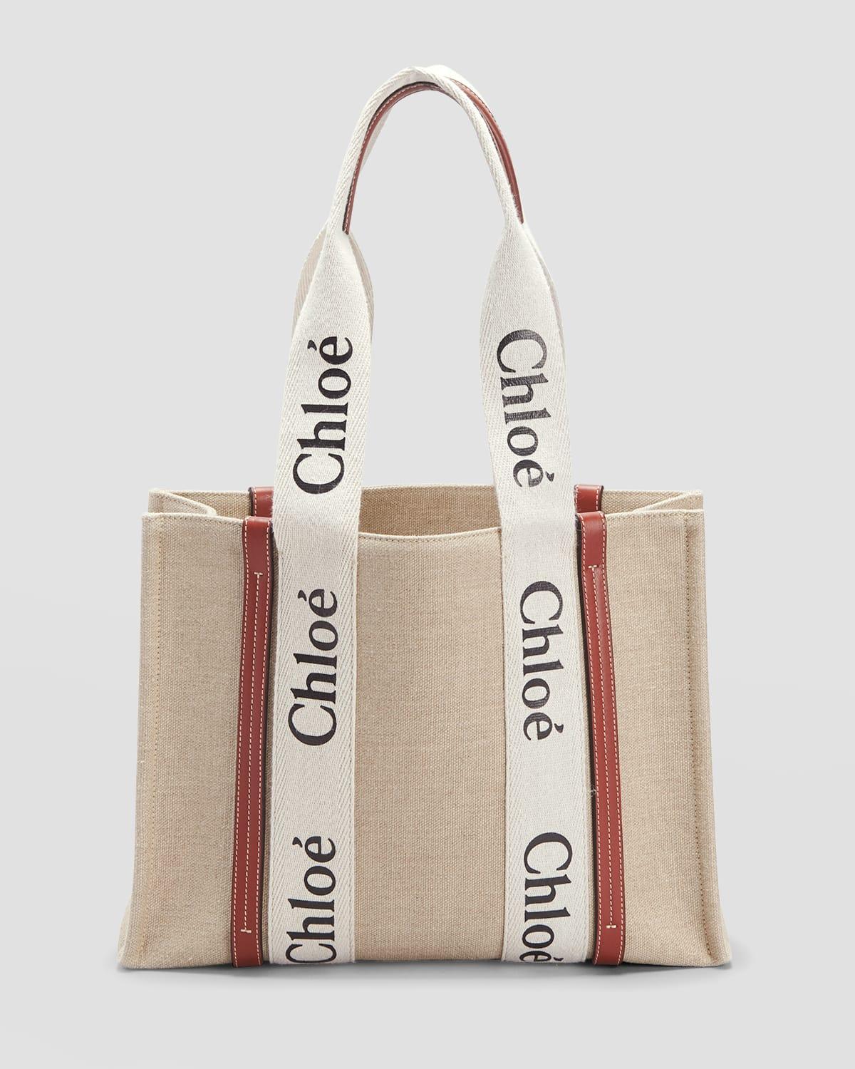 Woody Medium Tote Bag in Linen Product Image