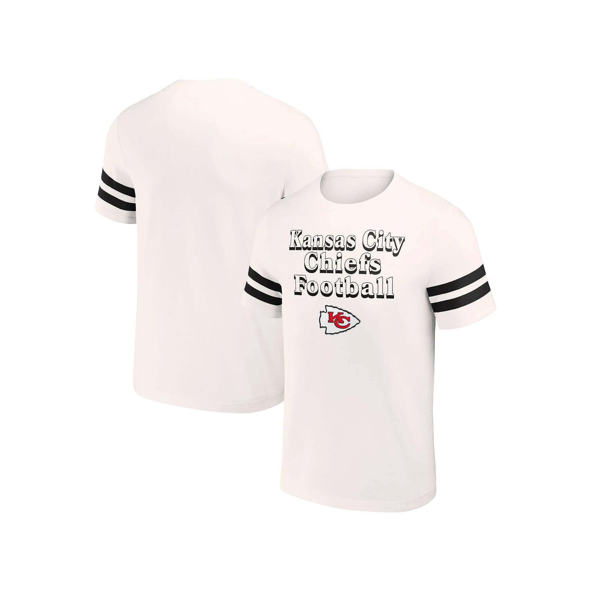 Men's NFL x Darius Rucker Collection by Fanatics Cream Kansas City Chiefs Vintage T-Shirt,  Product Image