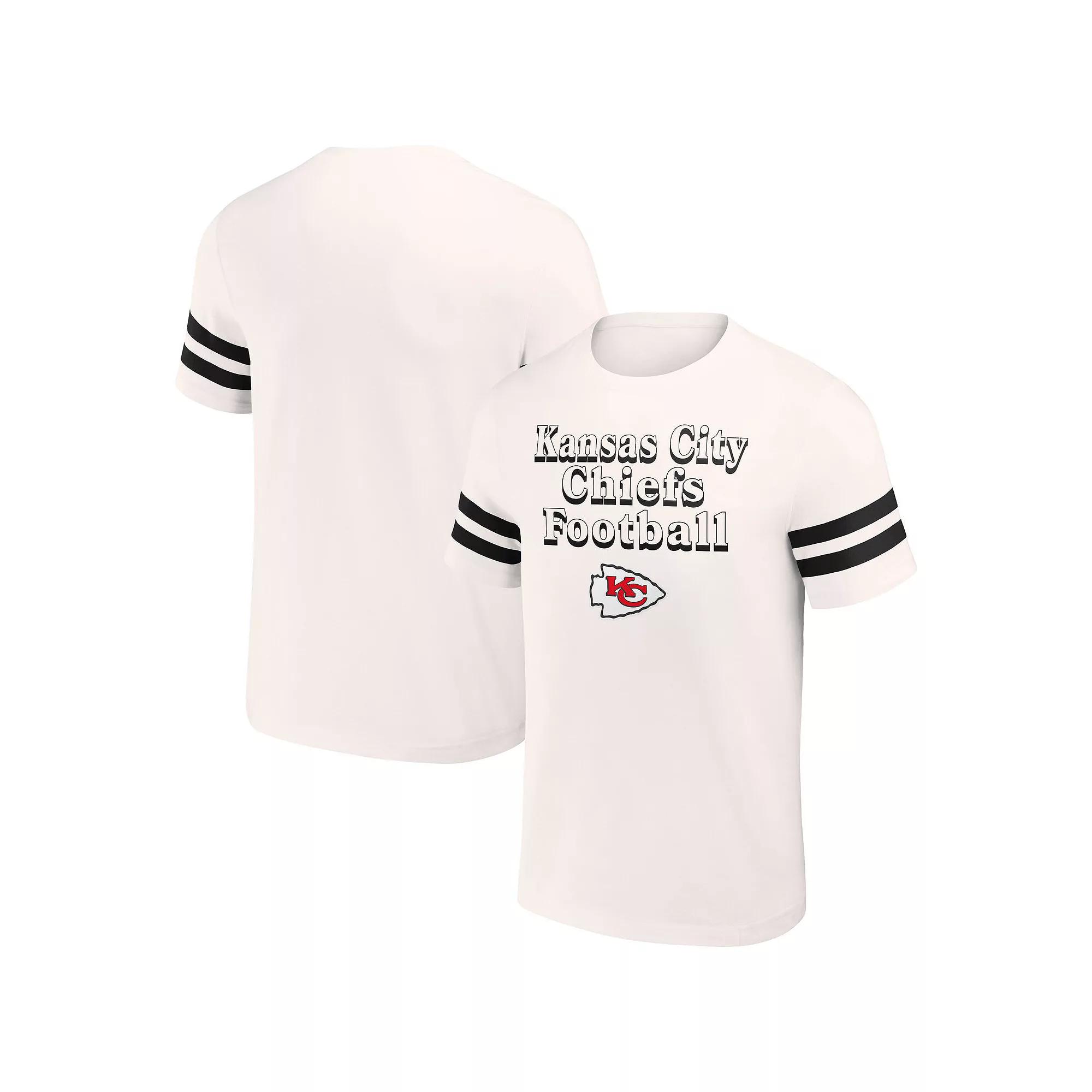 Men's NFL x Darius Rucker Collection by Fanatics Cream Kansas City Chiefs Vintage T-Shirt,  Product Image