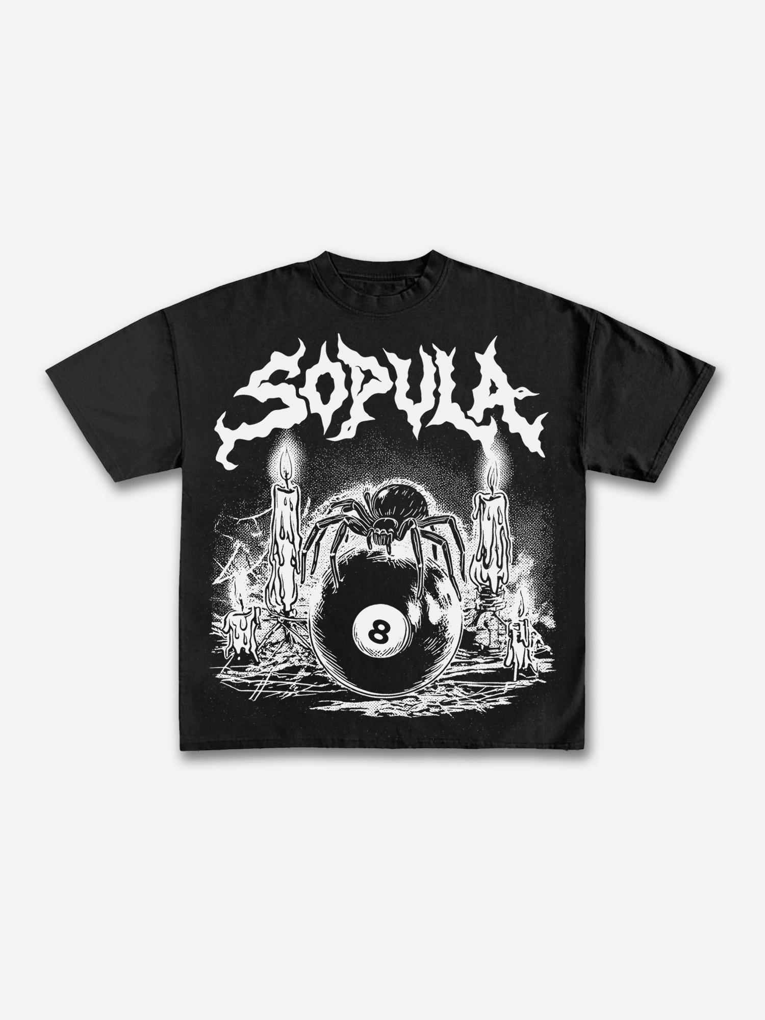 Authentic Abstract Portrait Print Cotton T-shirt Product Image