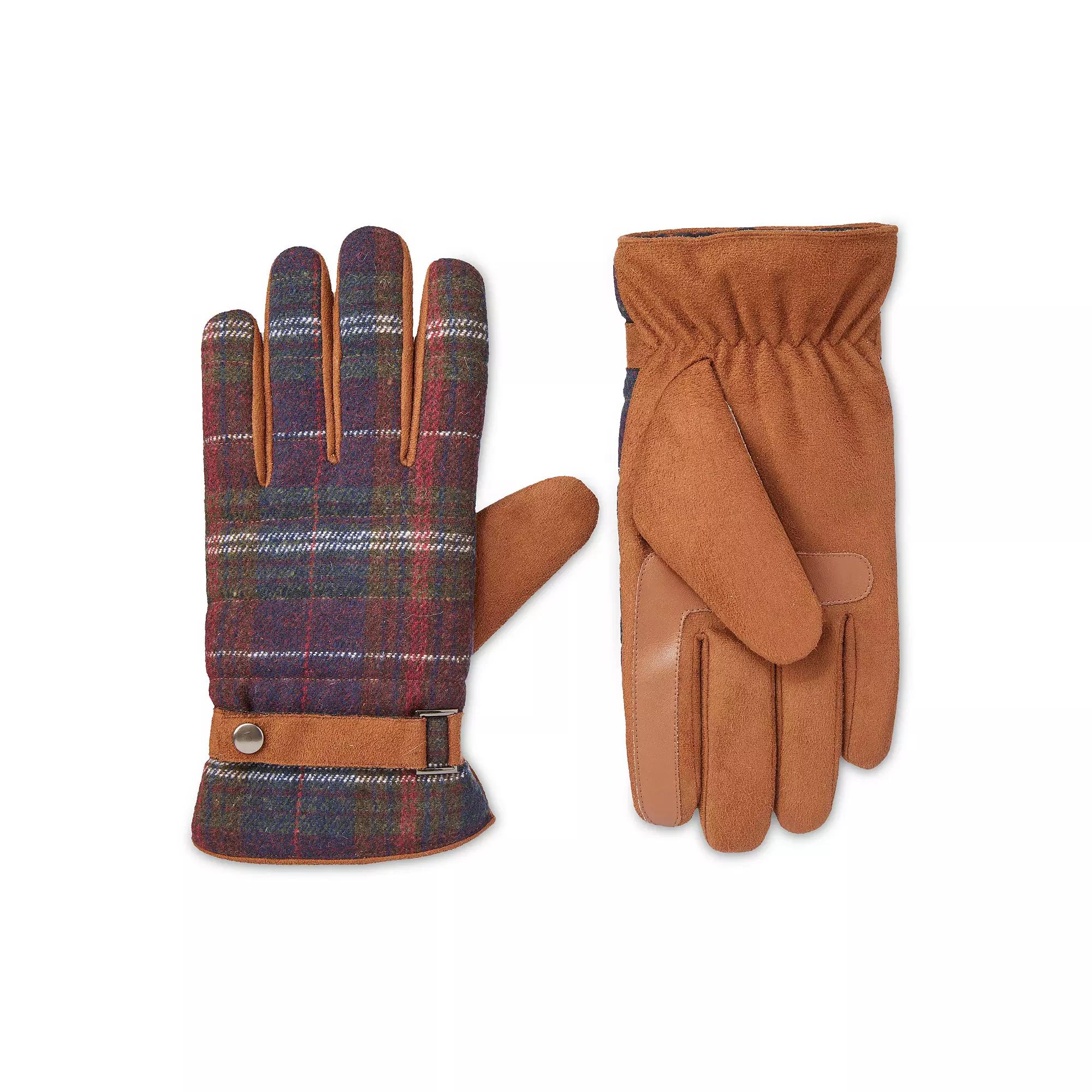 Men's isotoner Quilted Microsuede Water Resistant and Touchscreen Gloves,  Product Image