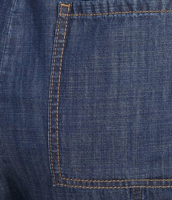 Nurture Plus Size Pull-On Tie Front Relaxed Straight Leg Pants Product Image