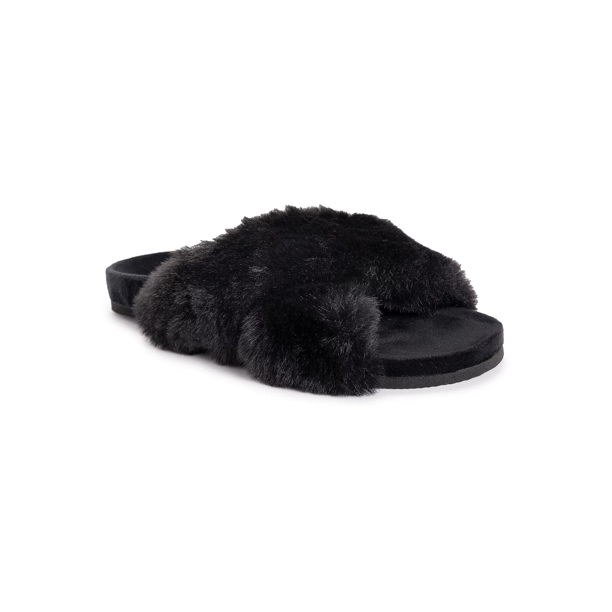 MUK LUKS Hydrangea Criss-Cross Women's Slide Slippers,  Product Image