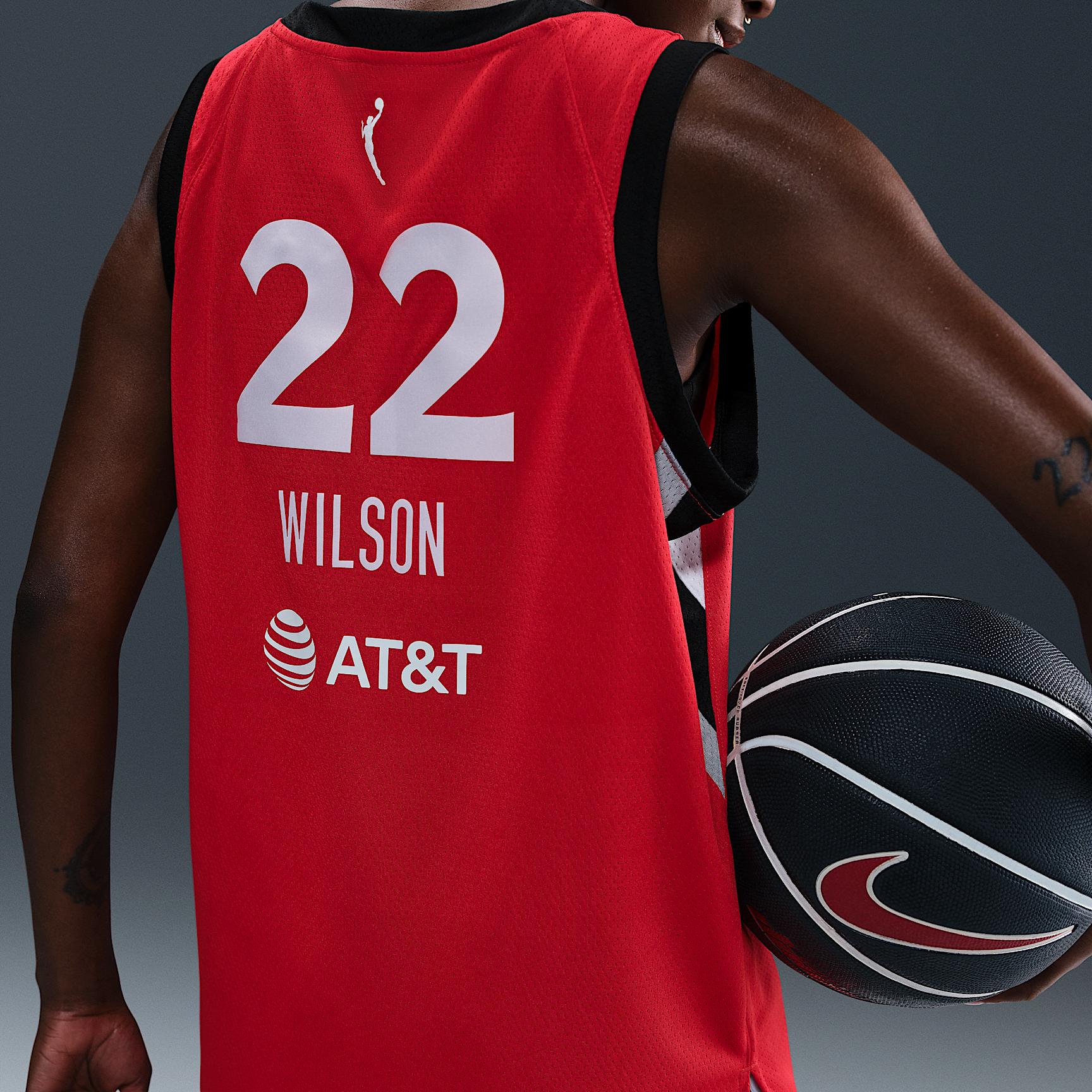 A'ja Wilson Las Vegas Aces 2024 Rebel Edition Nike Women's Dri-FIT WNBA Victory Jersey Product Image