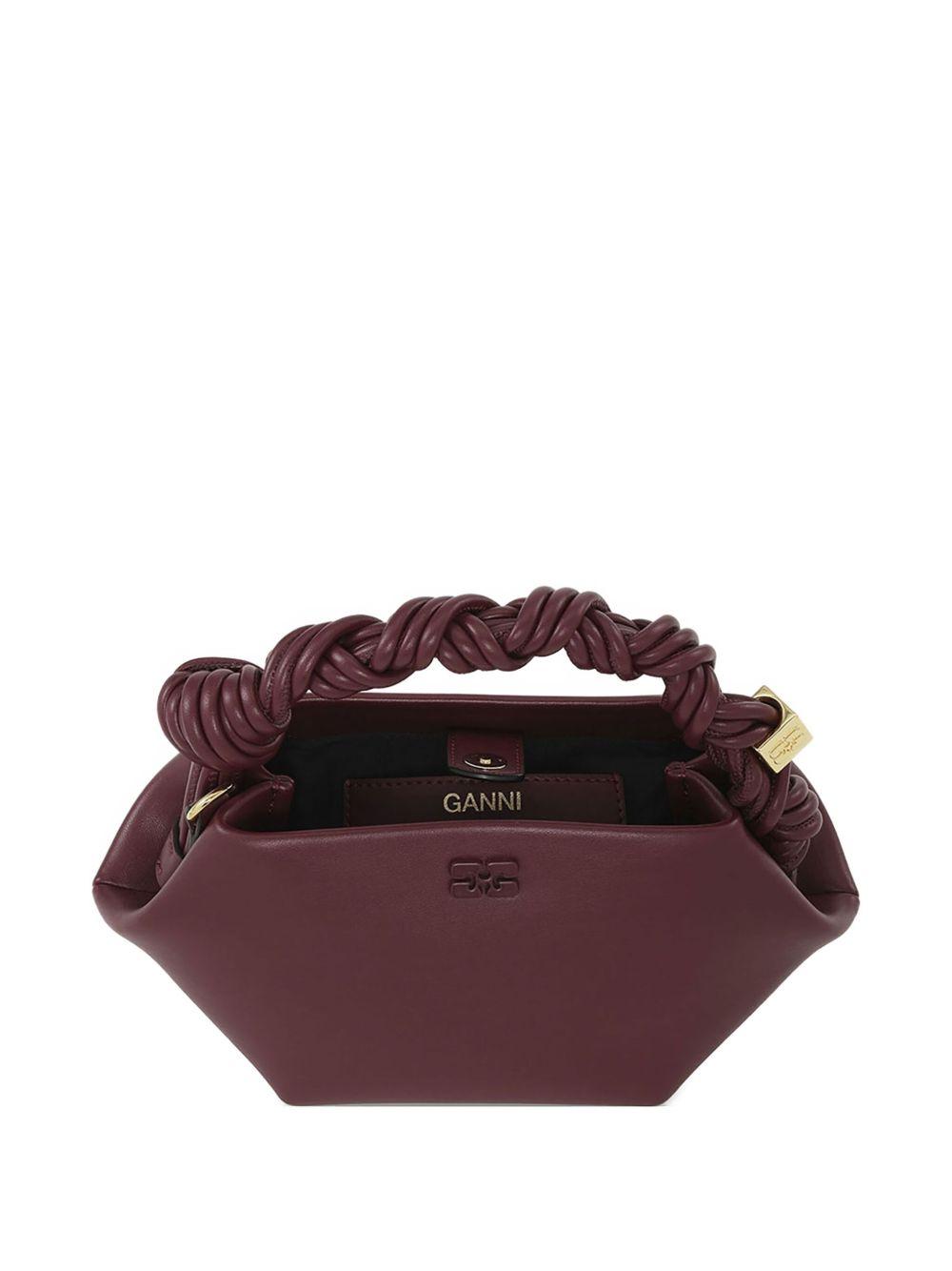 GANNI Bordeaux Mini Bou Handbag In Red Product Image