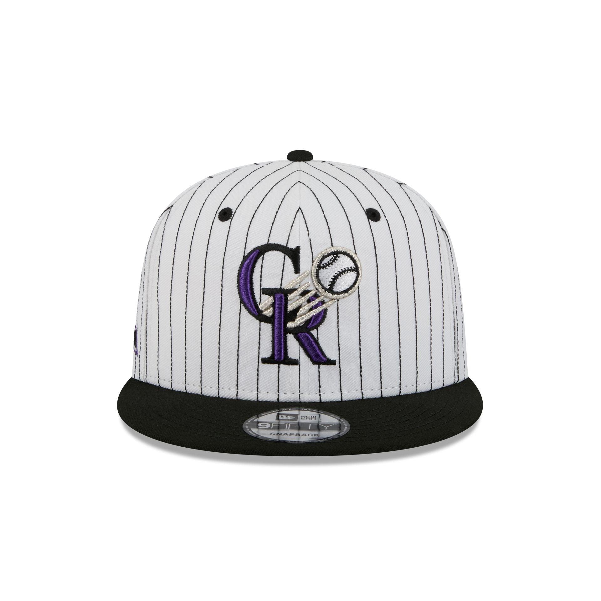 Colorado Rockies Deceptor Pinstripe 9FIFTY Snapback Hat Male Product Image
