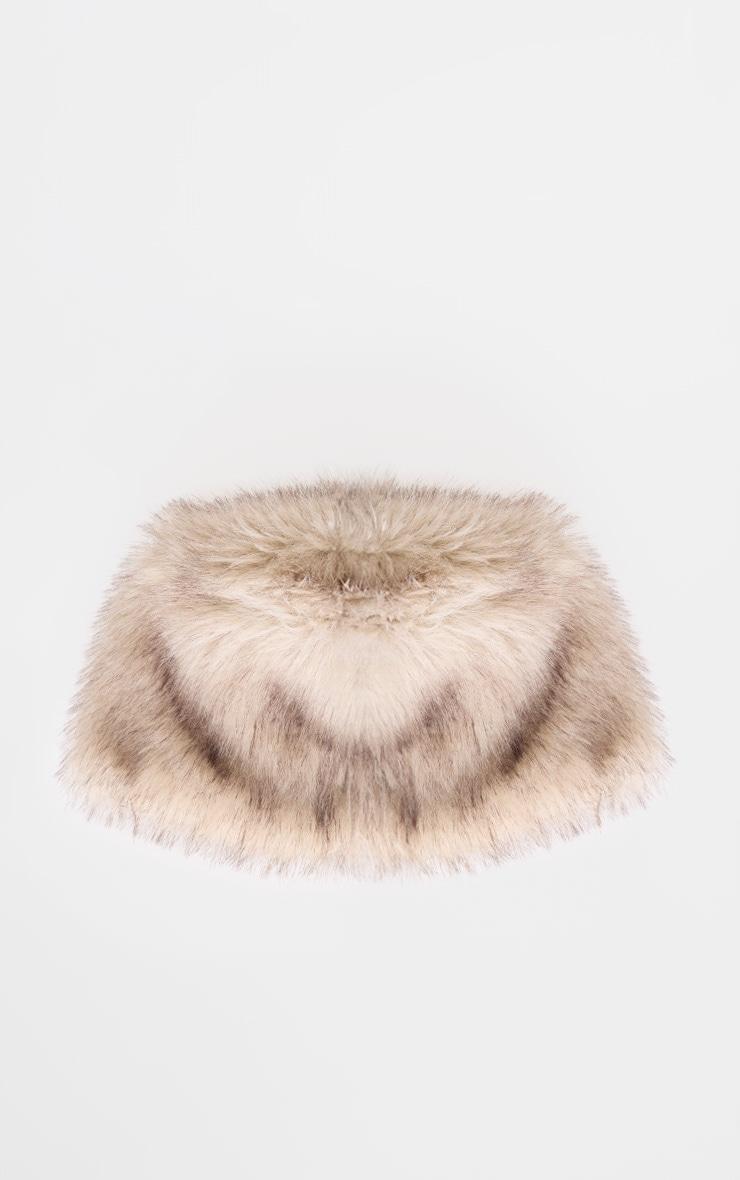 Brown Winter Faux Fur Hat Product Image