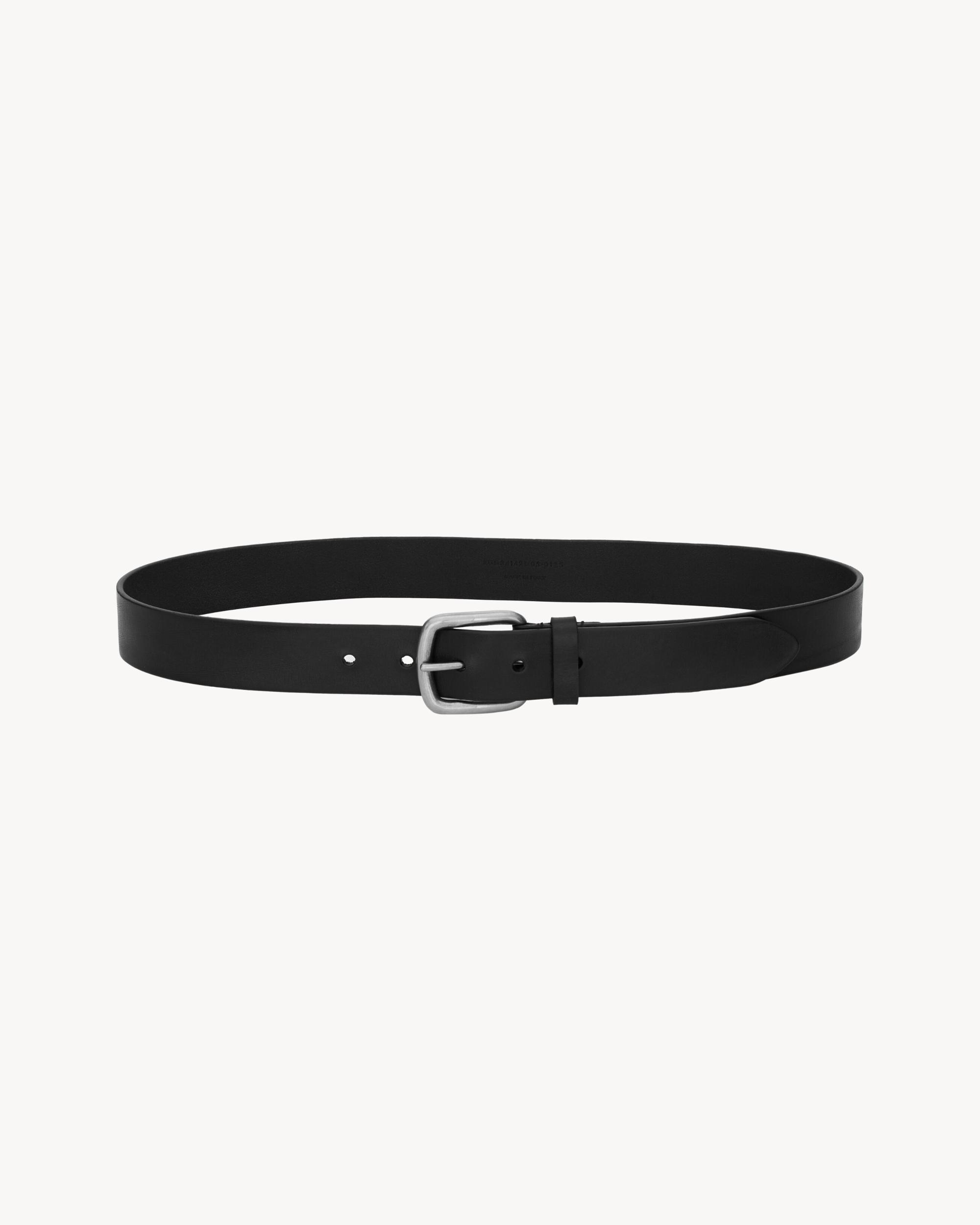 rectangular buckle belt in leather Product Image