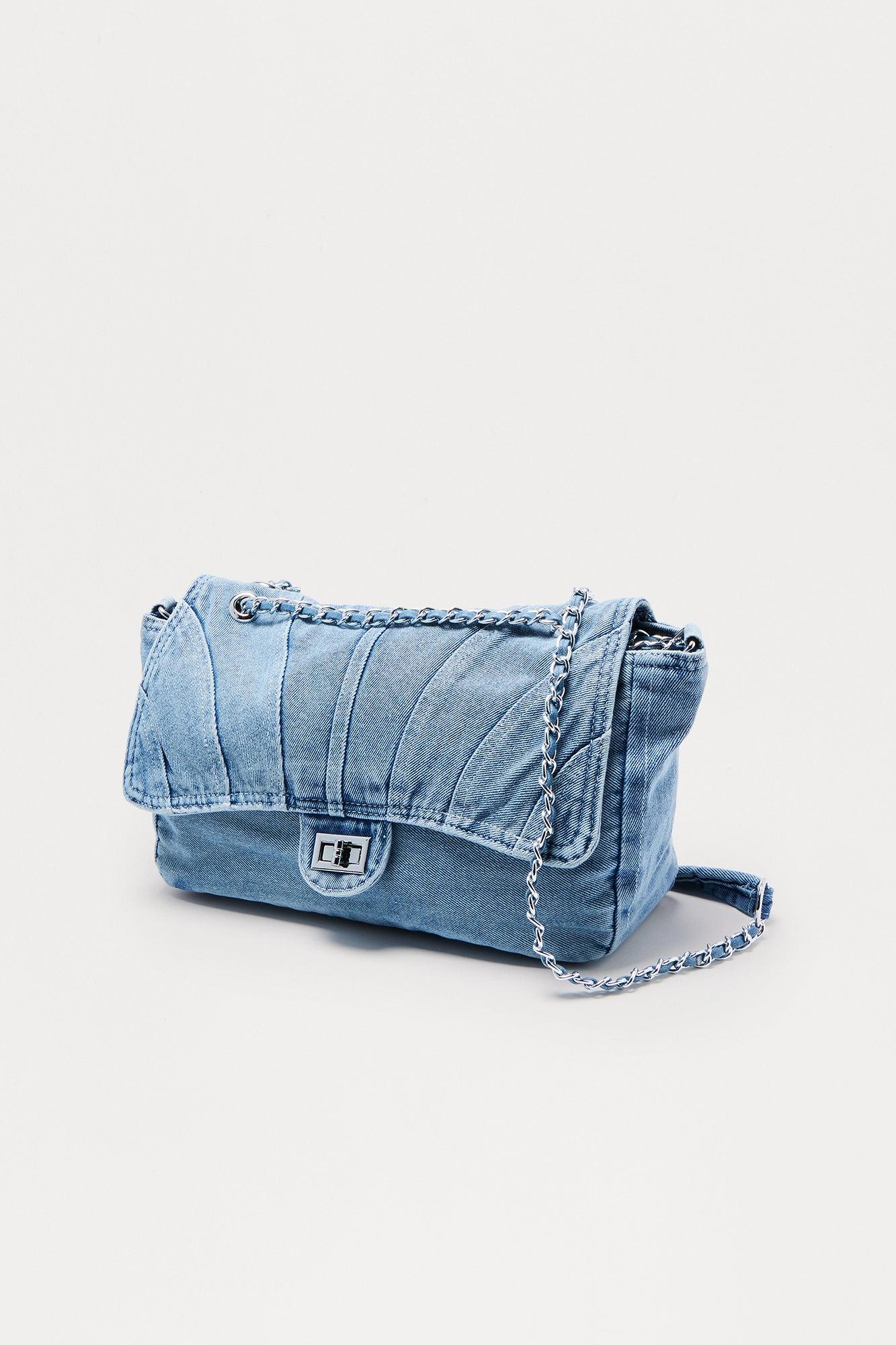 Never Fading Denim Handbag  - Light Wash Product Image