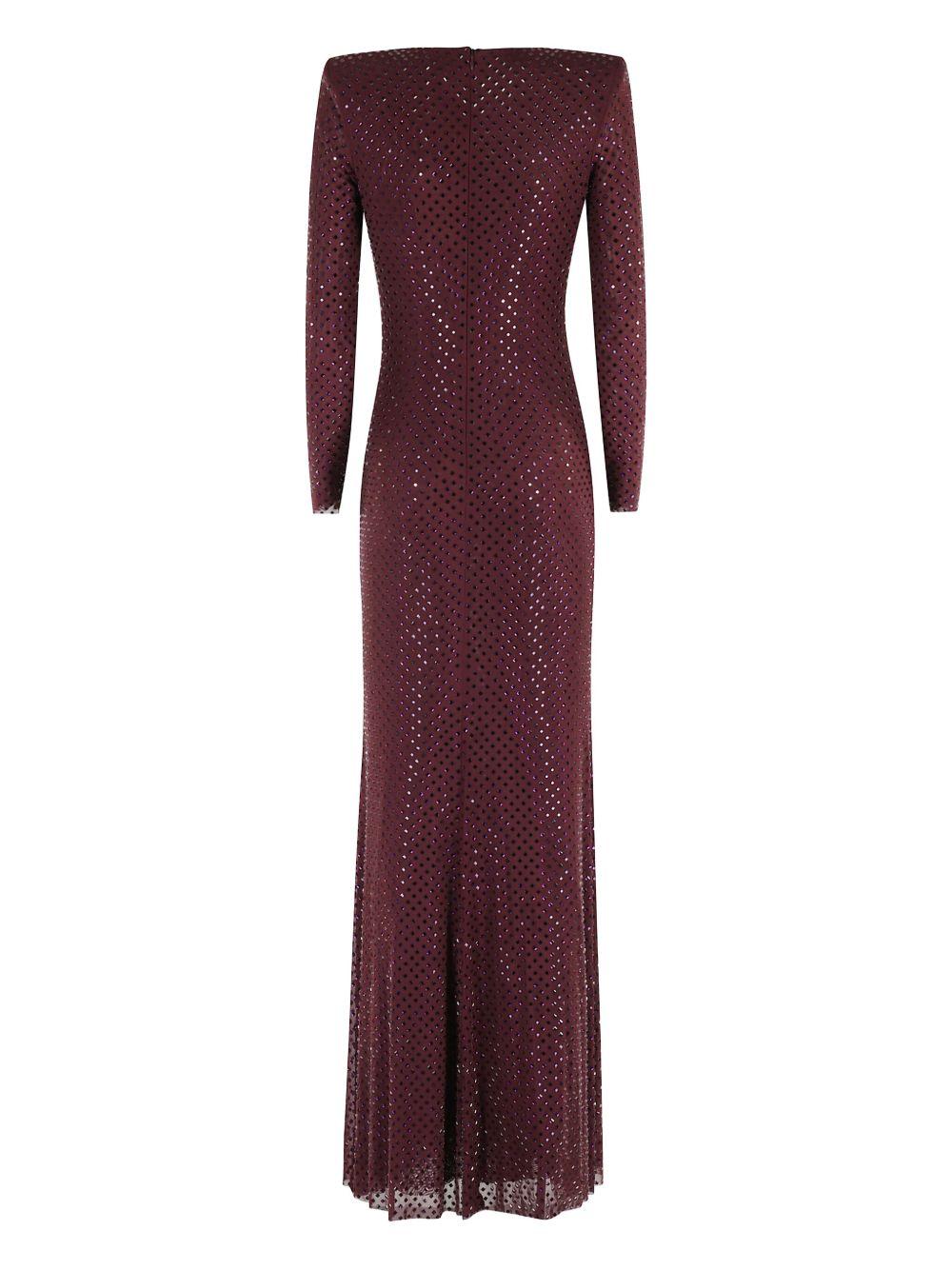 embellished long-sleeved dress Product Image