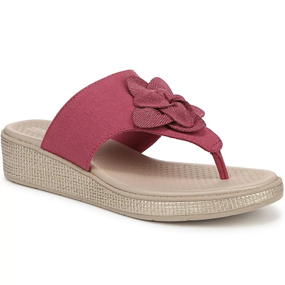 LifeStride Bloom Women's Wedge Thong Sandals,  Product Image