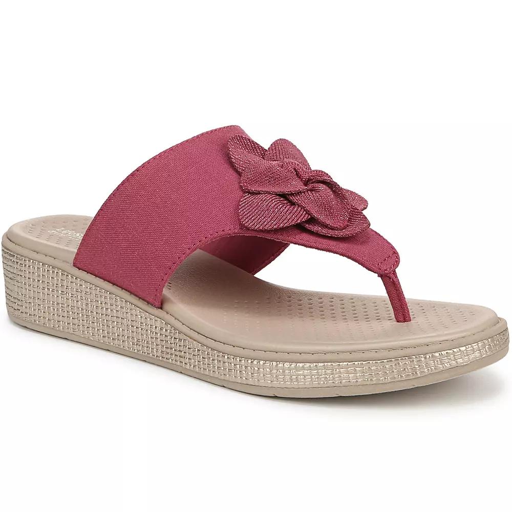 LifeStride Bloom Women's Wedge Thong Sandals,  Product Image