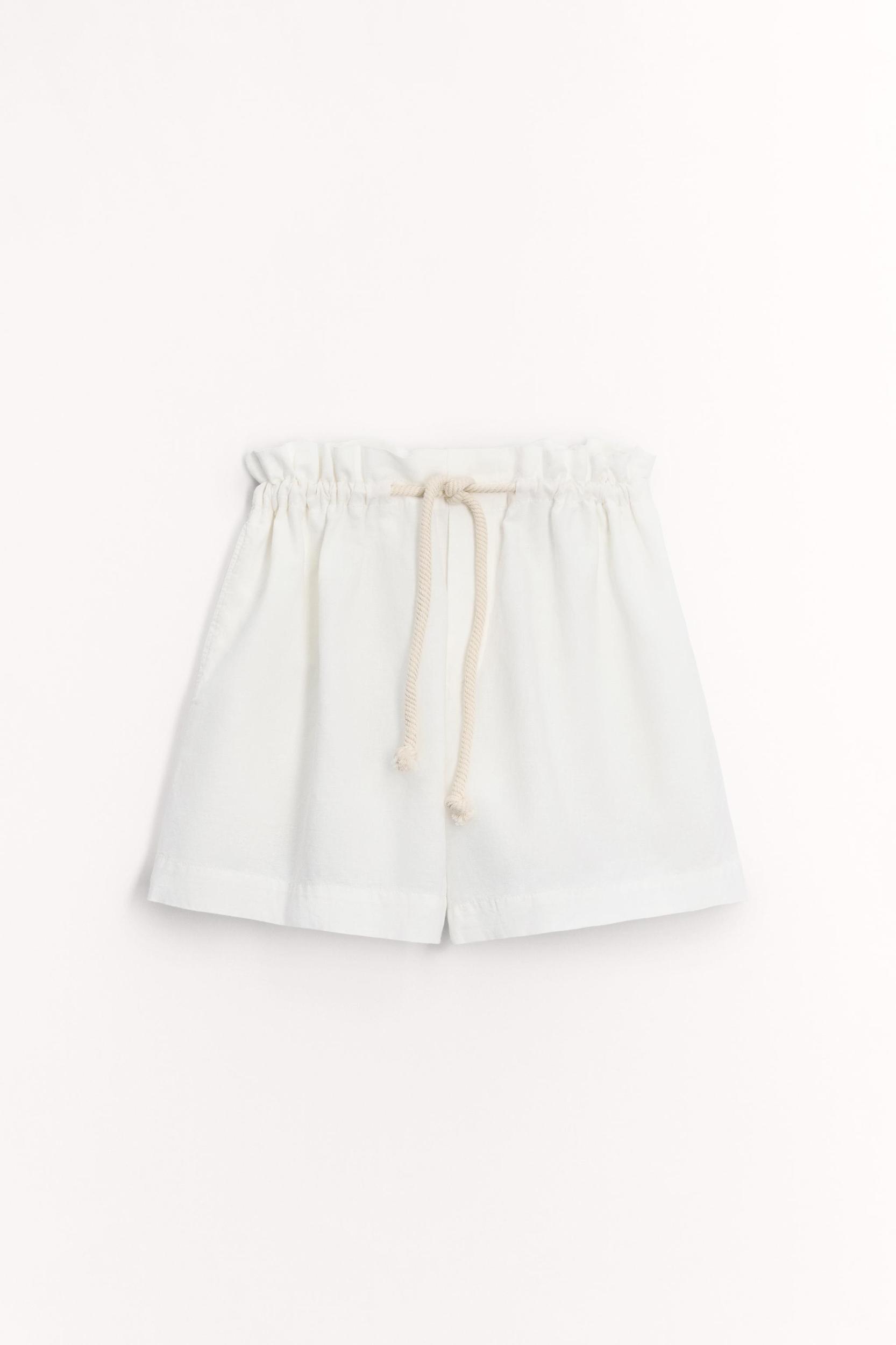 LINEN BLEND SHORTS ZW COLLECTION Product Image