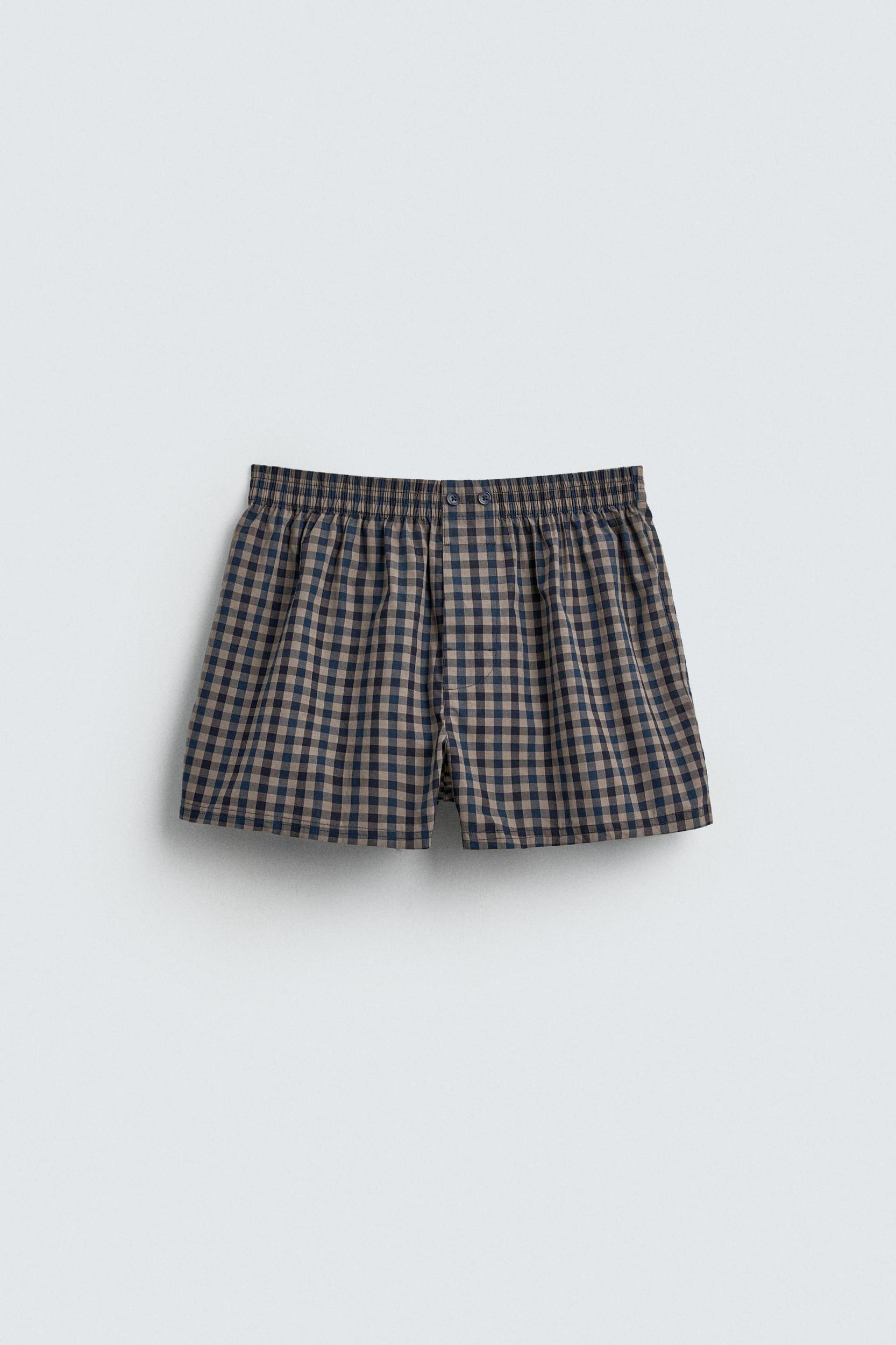 LIMITED EDITION CHECKERED POPLIN BOXERS Product Image