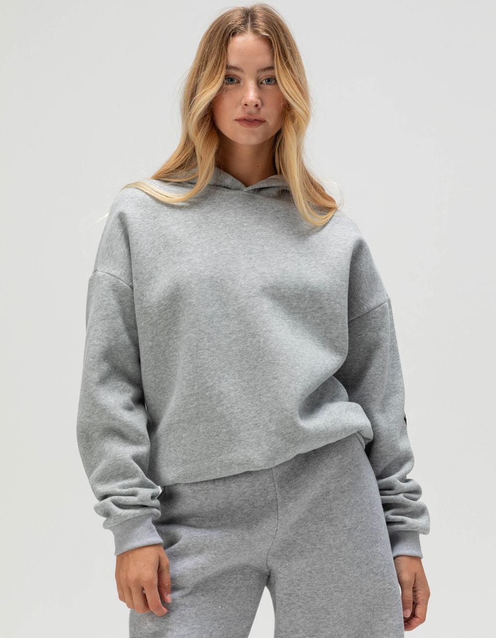 FULL TILT Dice Print Womens Hoodie - HEATHER GRAY Product Image