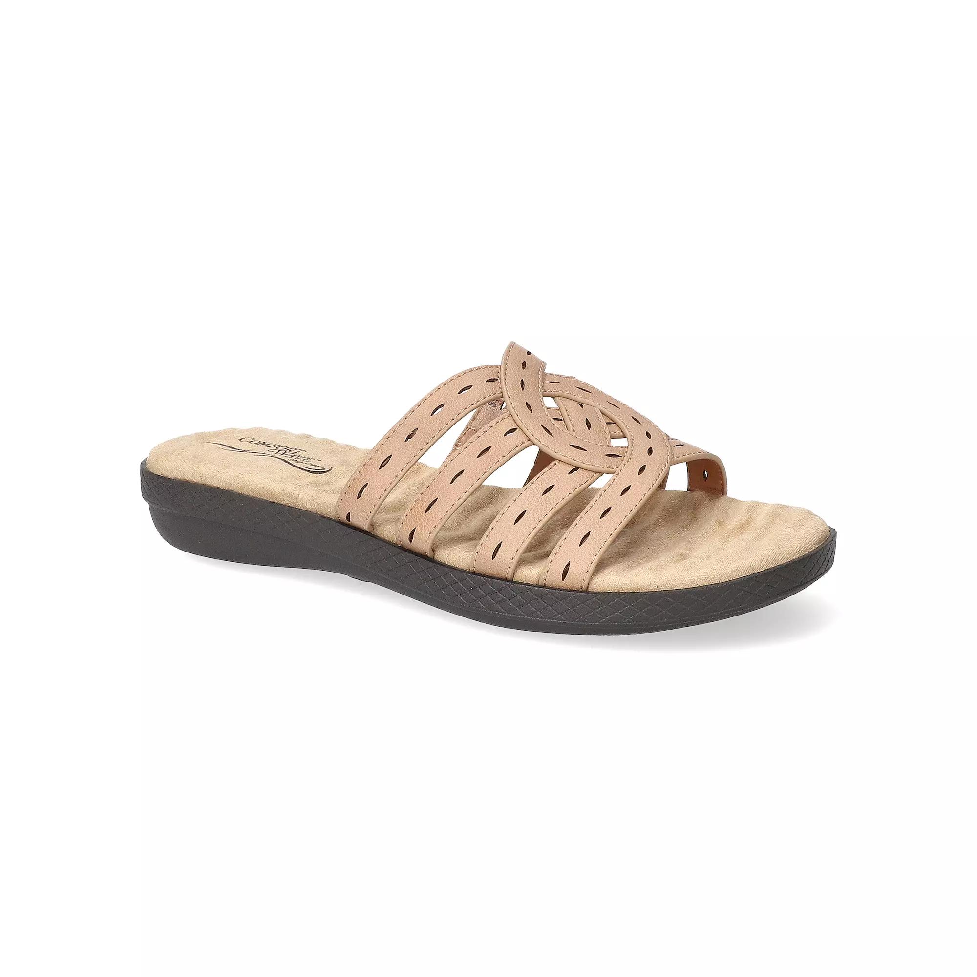 Easy Street Cammie Comfort Women's Slide Sandals, Size: 6, Beige Product Image