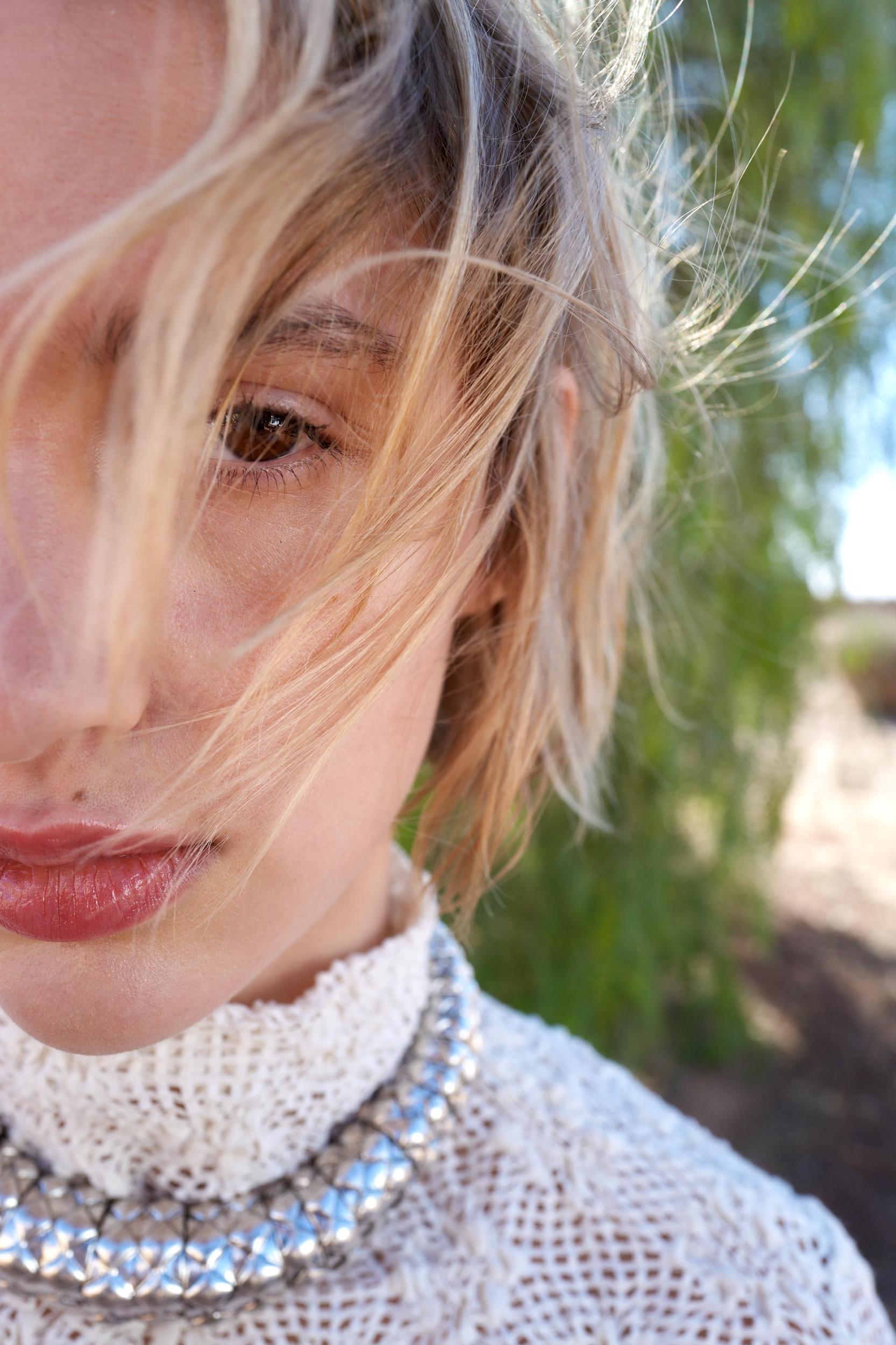 LACE HIGH NECK TOP Product Image