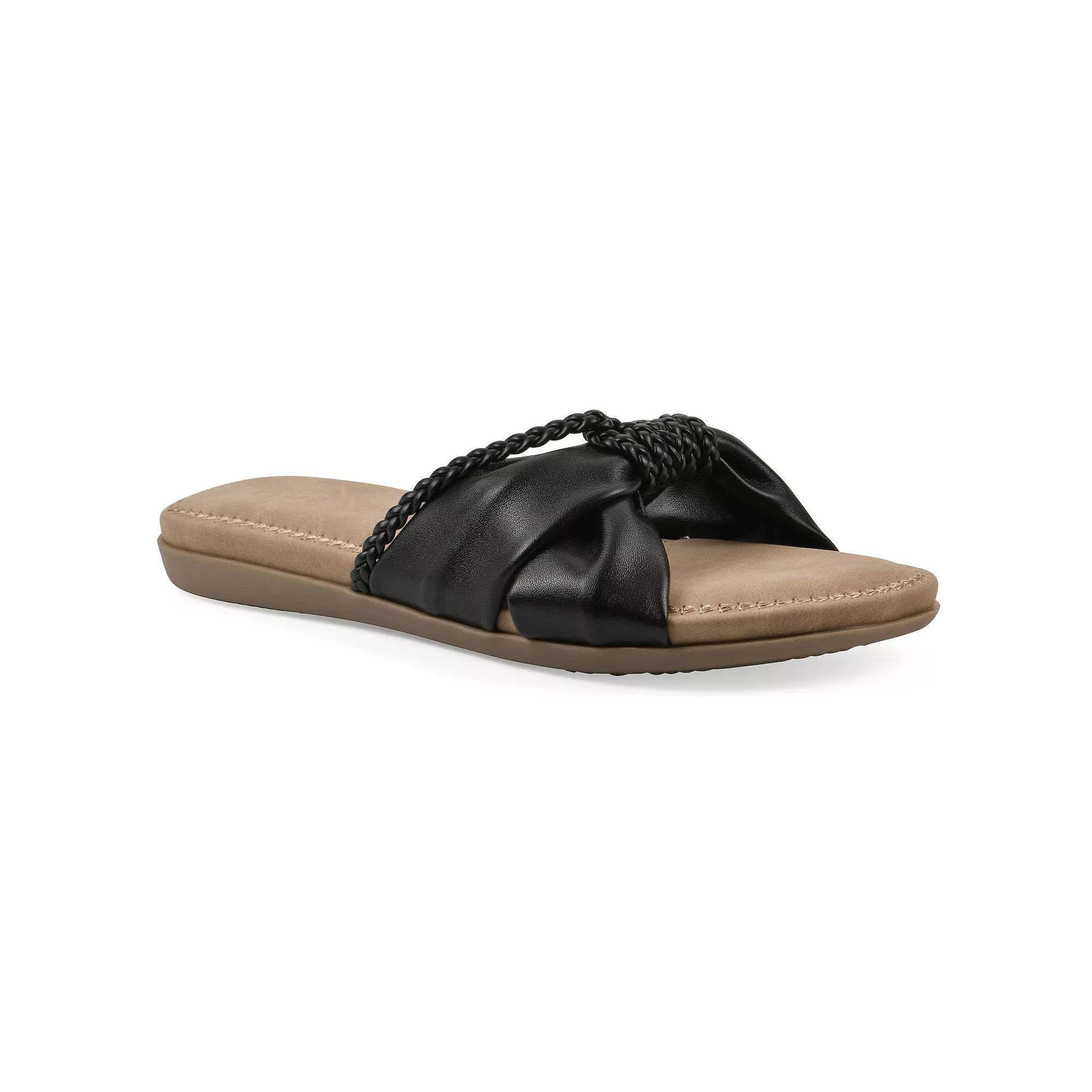 Cliffs by White Mountain Fasha Women's Slide Sandals, Size: 9.5, Black Smo Product Image