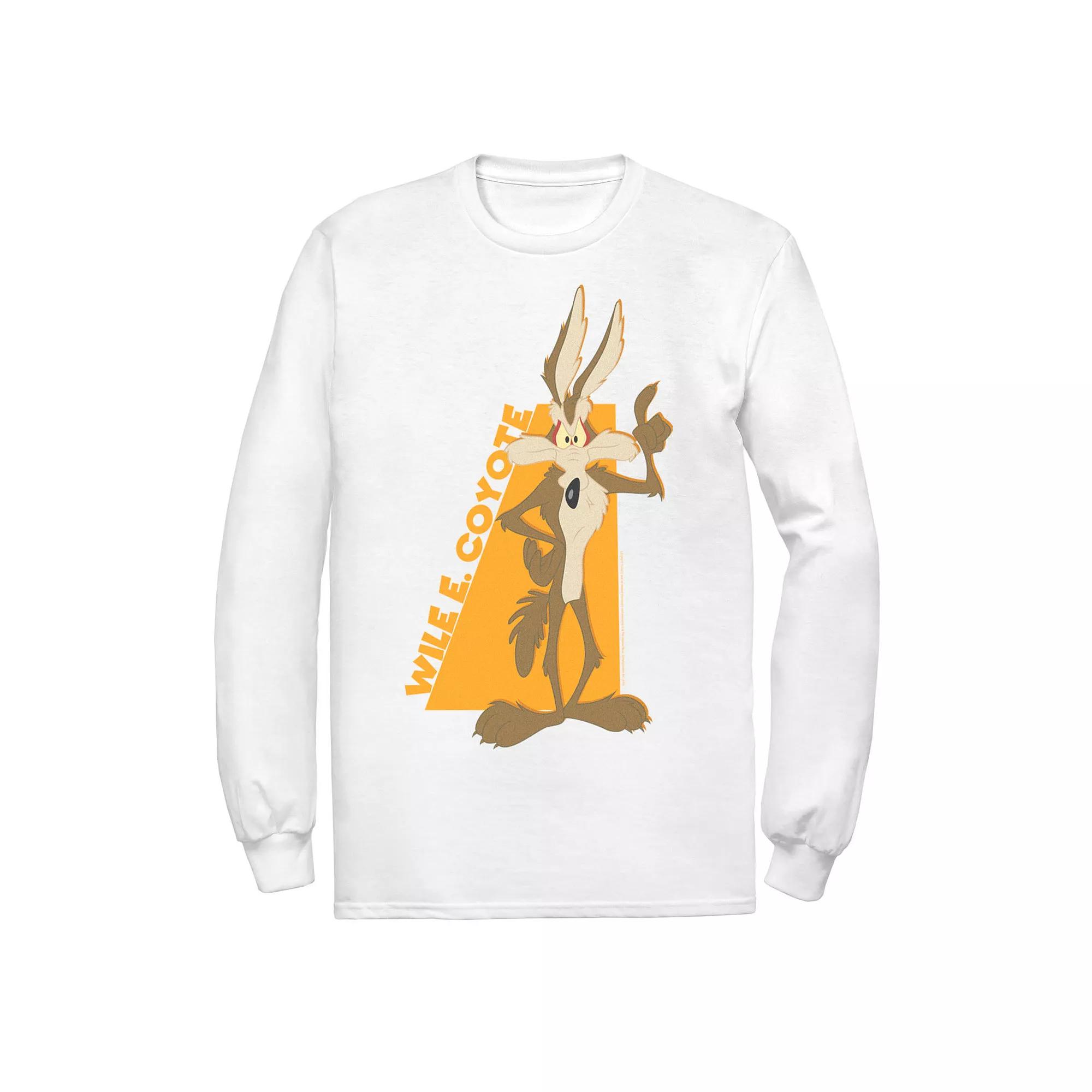 Men's Looney Tunes Wile E. Coyote Orange Hue Portrait Tee,  Product Image