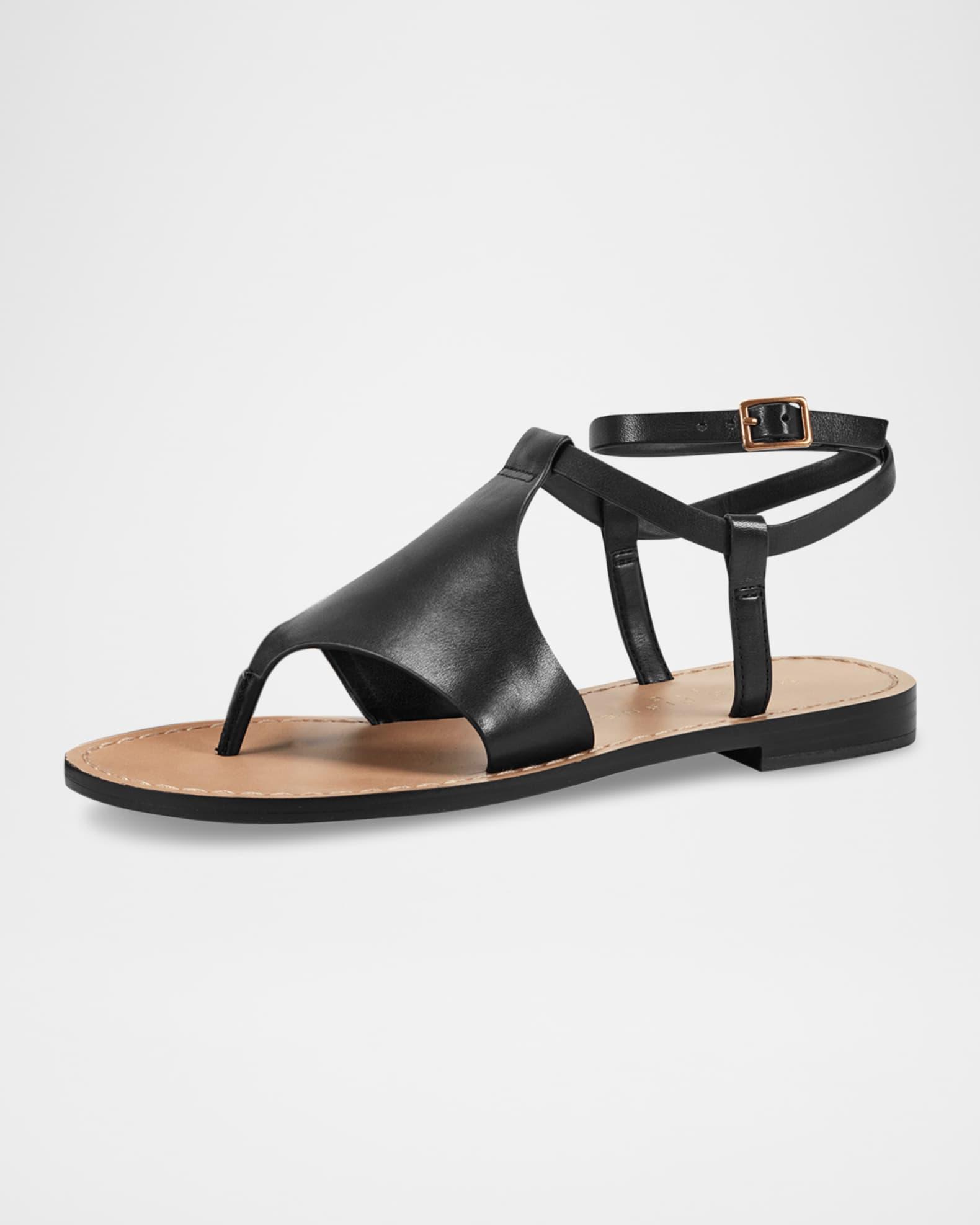 Lillie Flat Leather Sandals Product Image