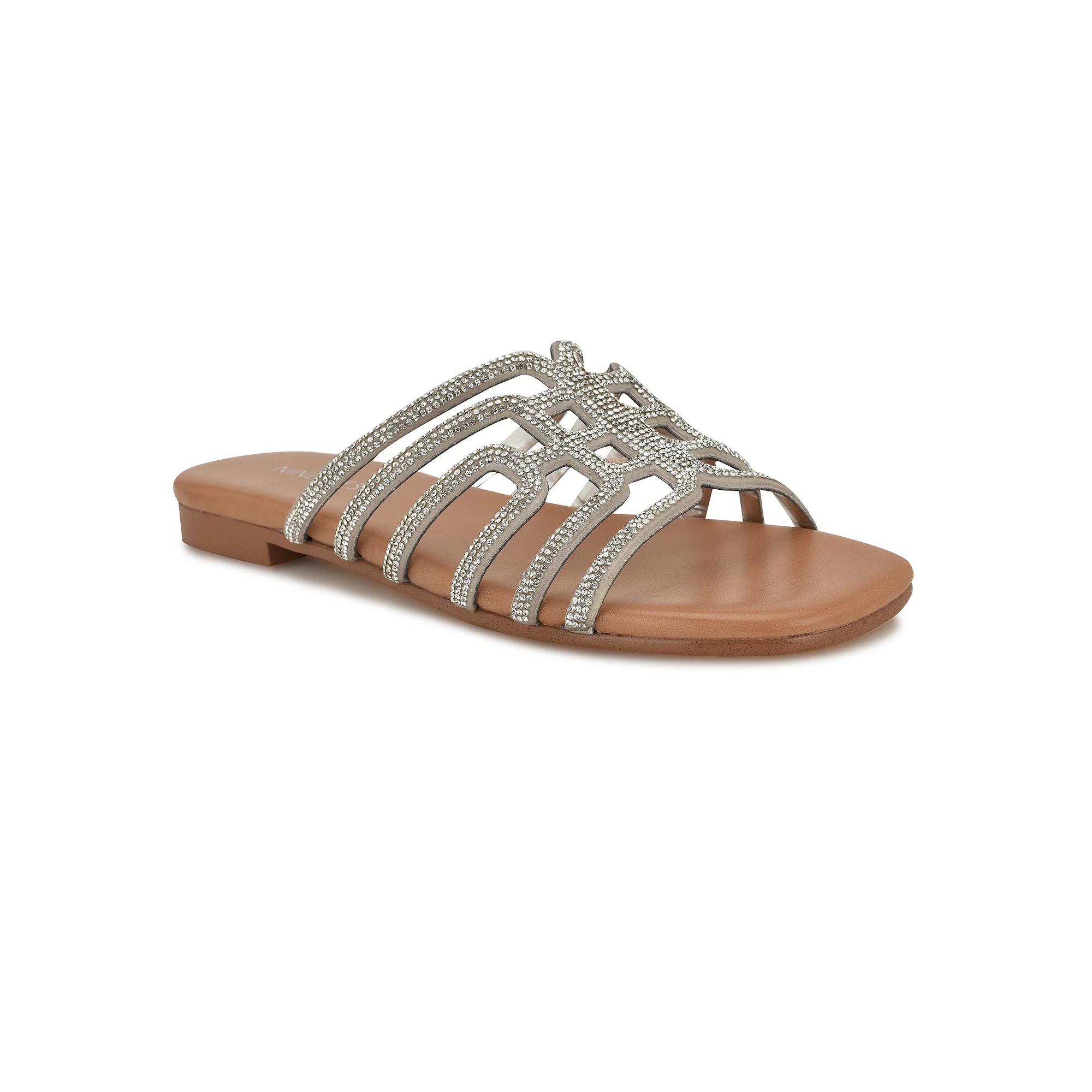 Nine West Timy Women's Slip-On Flat Strappy Sandals,  Product Image
