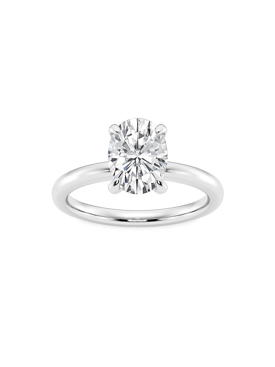 Womens Platinum & Oval Lab-Grown Diamond Solitaire Ring/0.50-5.00 TCW Product Image