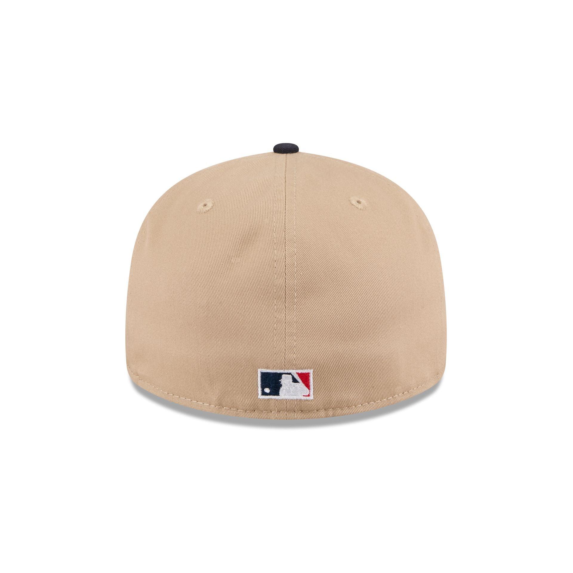 Cleveland Guardians Camel Retro Crown 59FIFTY Fitted Hat Male Product Image
