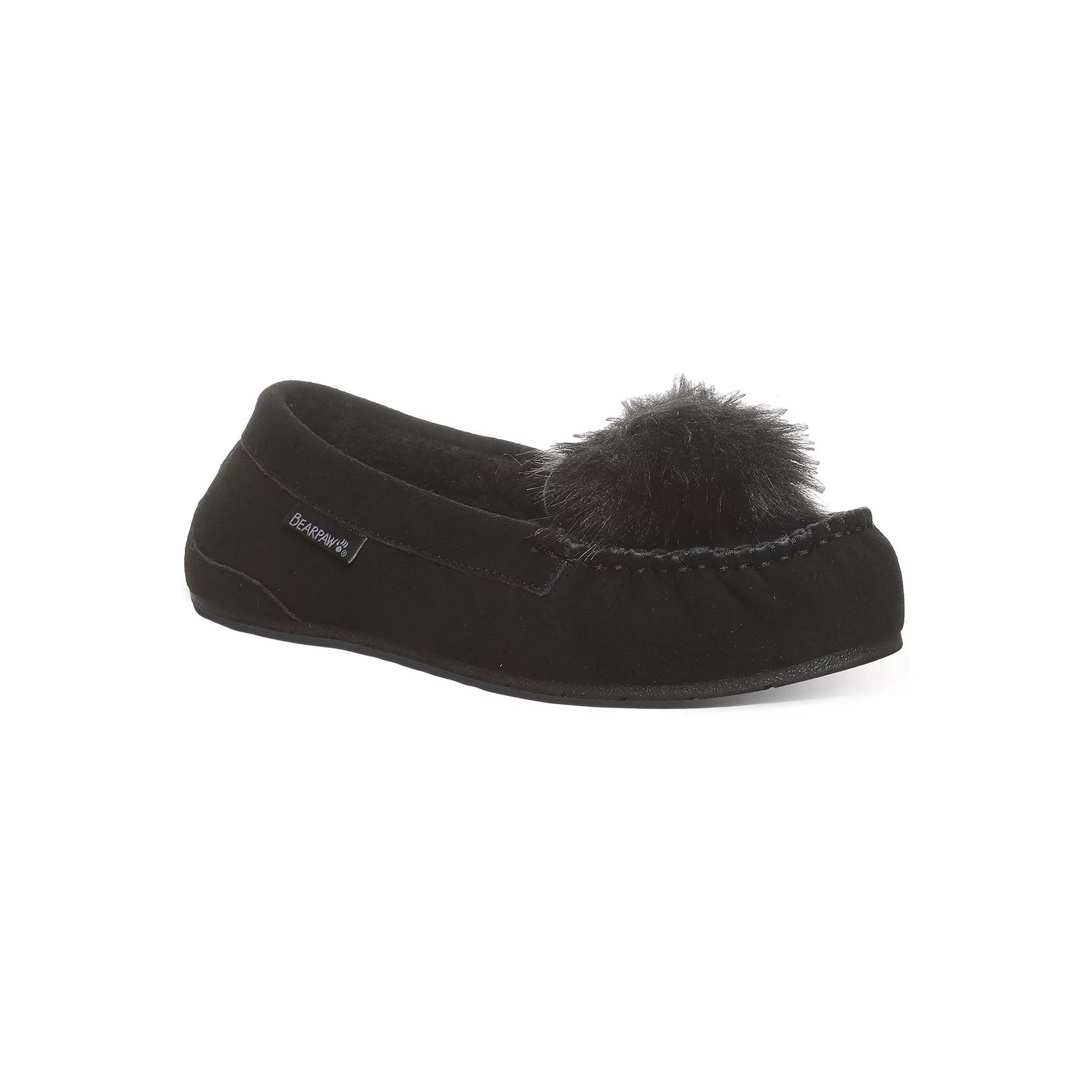 Bearpaw Erika Women's Suede Moccasin Slippers, Size: 9, Black Ii Product Image