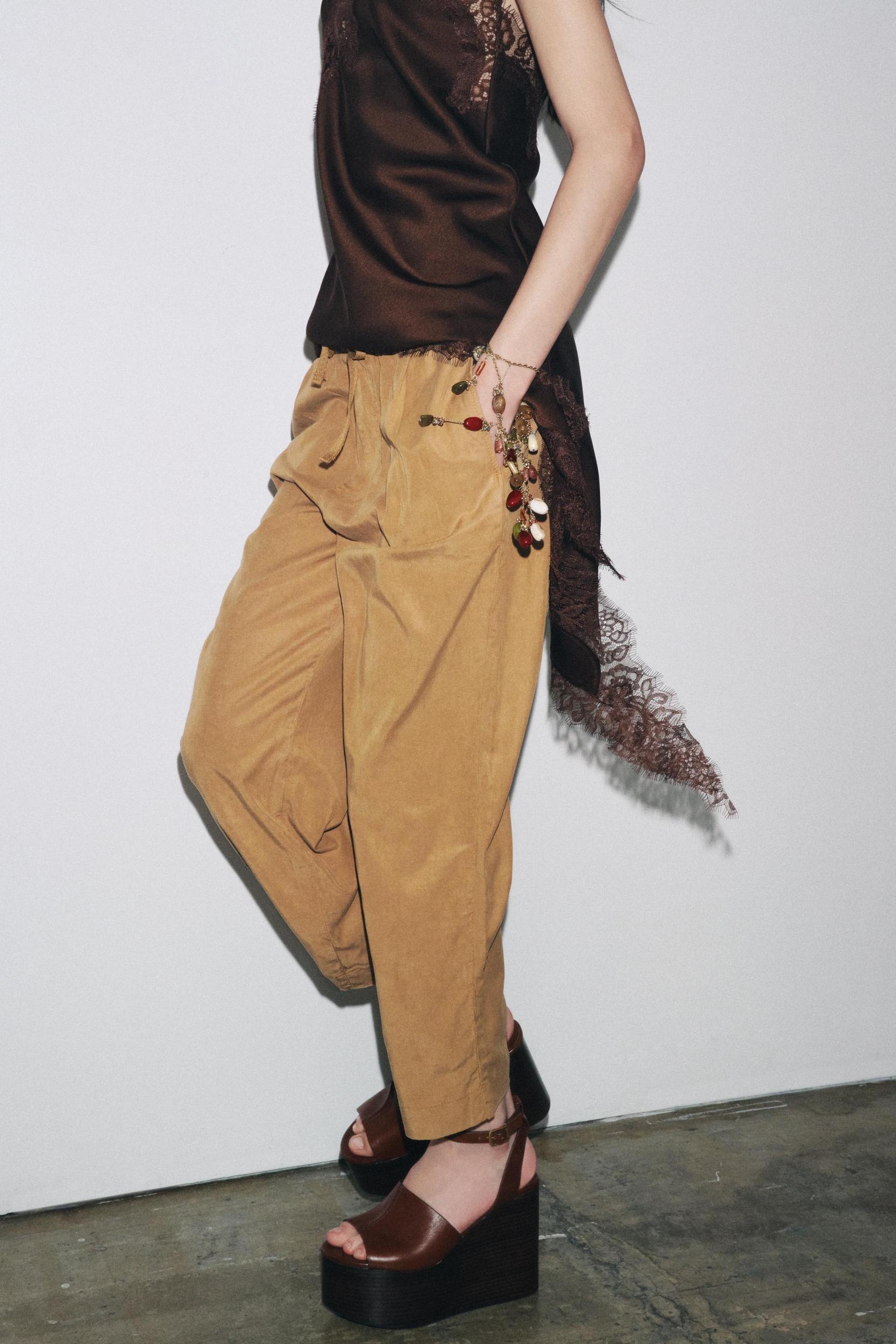ZW COLLECTION WIDE LEG JOGGER PANTS Product Image