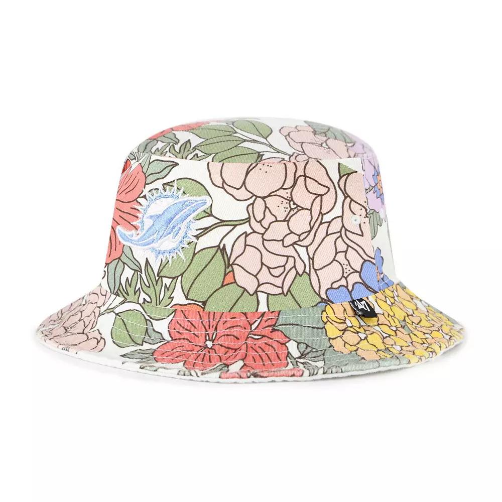 Women's '47 White Miami Dolphins Florentina Bucket Hat Product Image