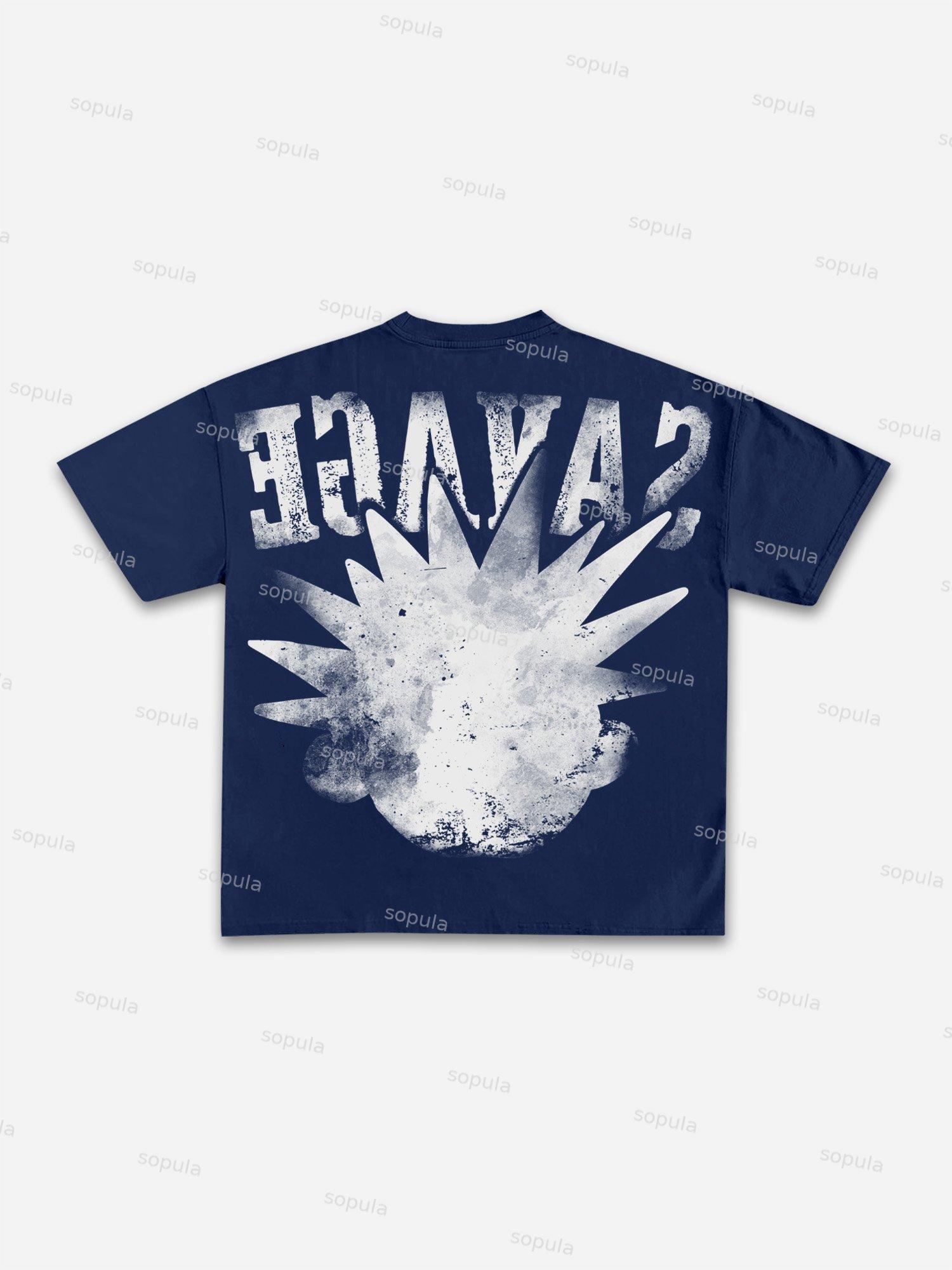 Savage The Brain Explodes Graphic Cotton T-shirt Product Image