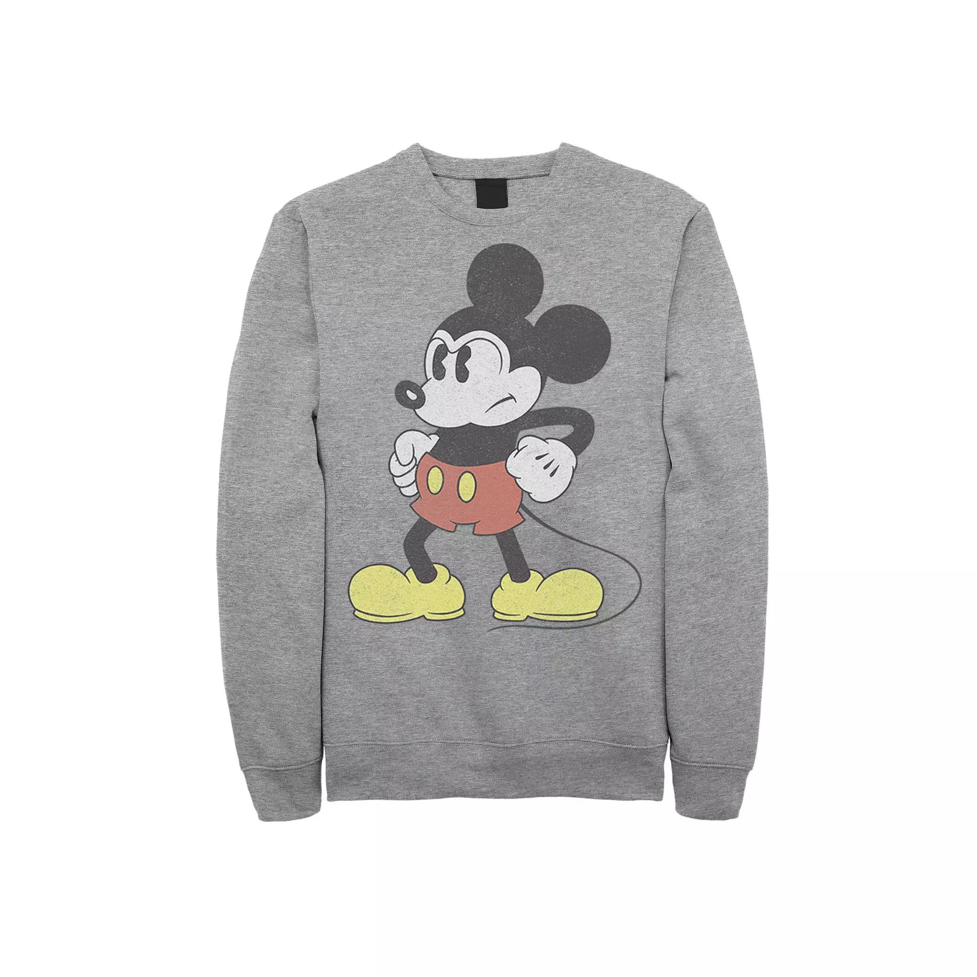 Disney's Mickey & Friends Mickey Mouse Men's Retro Grumpy Sweatshirt,  Product Image