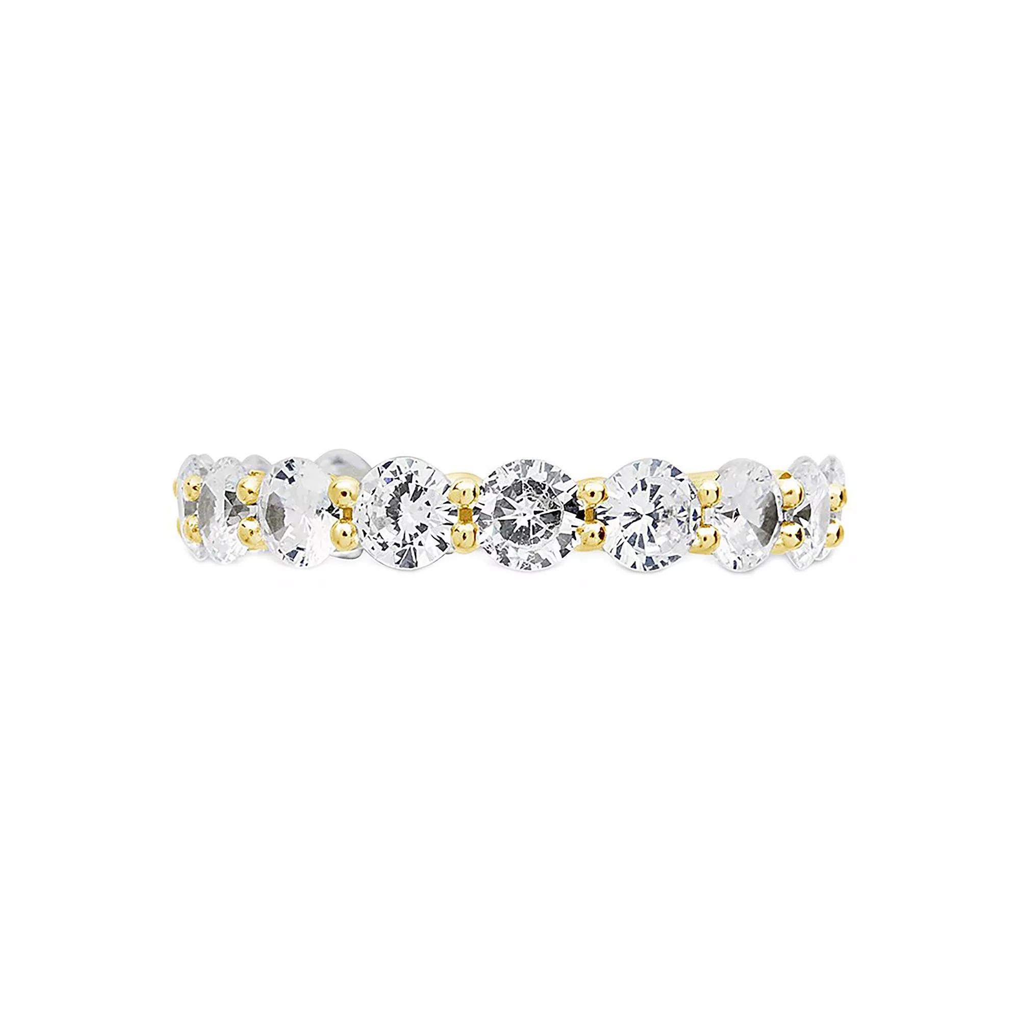 MC Collective Sterling Silver CZ Eternity Band Ring, Women's,  Product Image