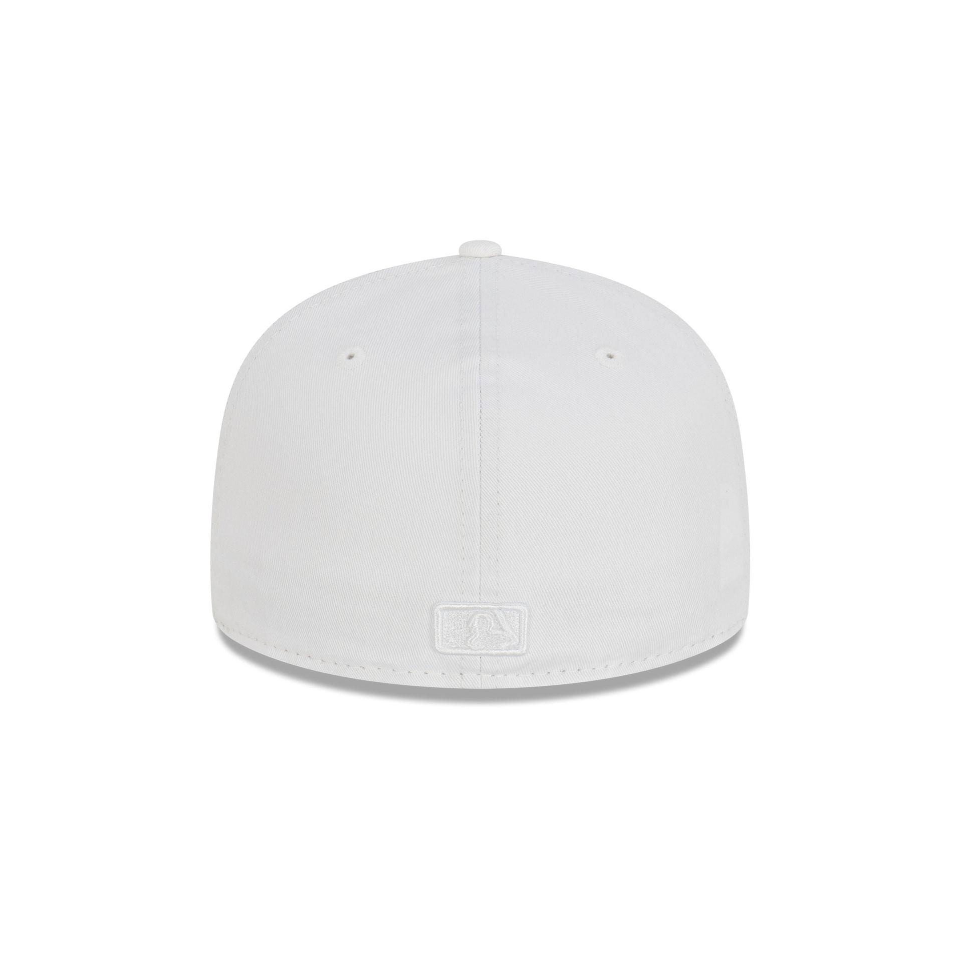 Atlanta Braves Basic White 59FIFTY Fitted Hat Male Product Image