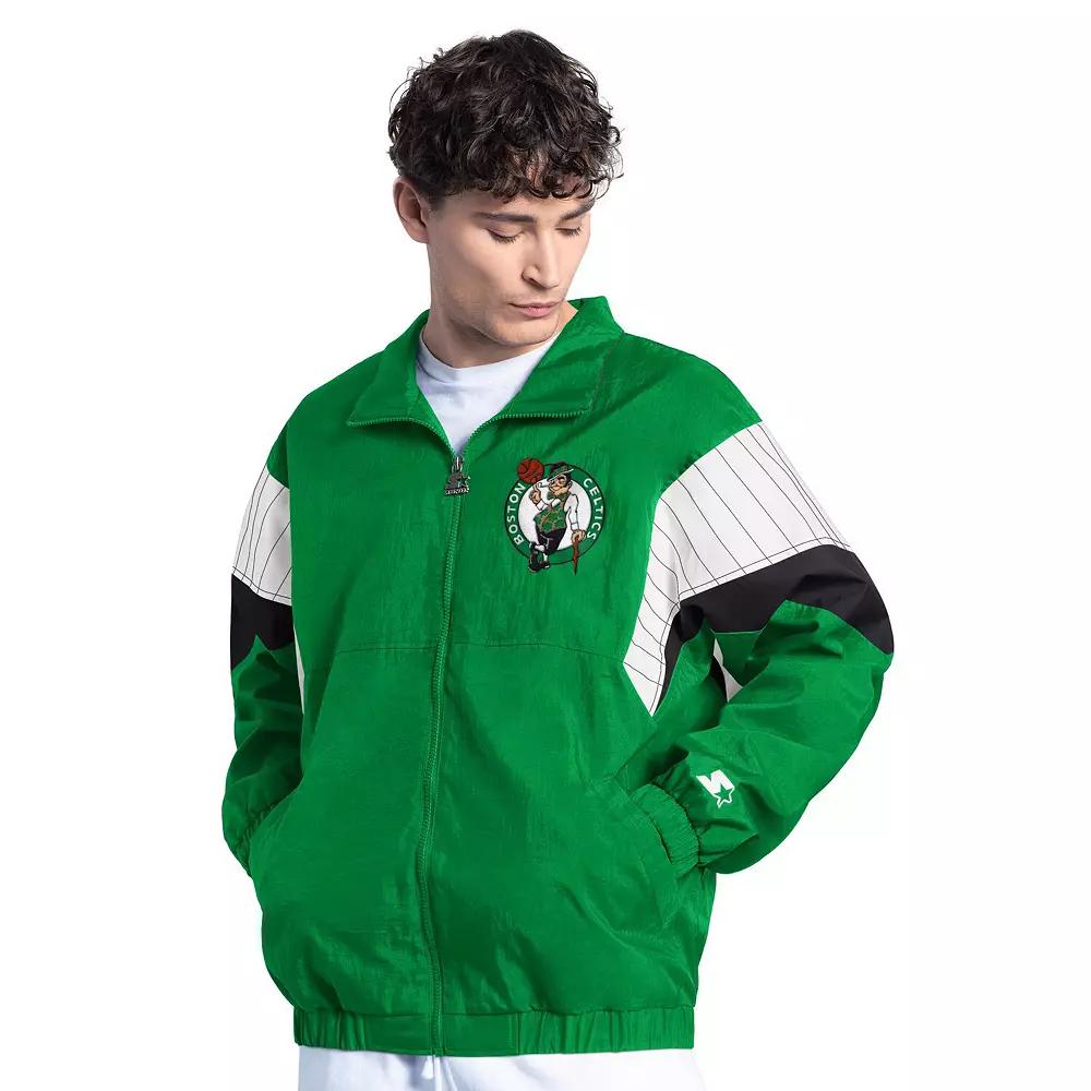 Men's Starter Hunter Green Milwaukee Bucks Yard Line Full-Zip Jacket,  Product Image