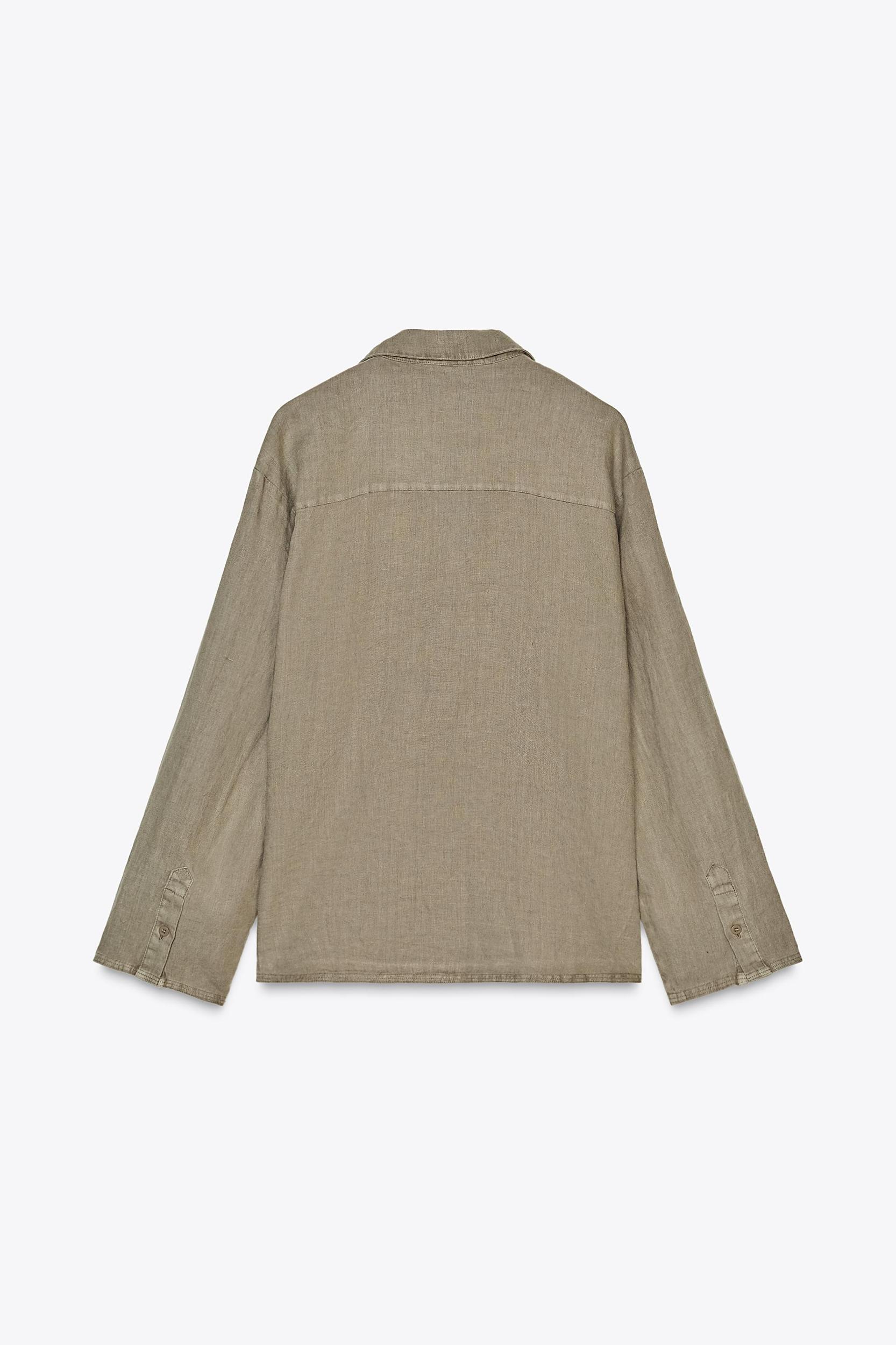 100% LINEN SHIRT ZW COLLECTION Product Image