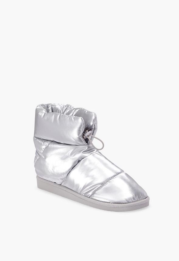 JustFab Margaux Platform Loafer Pump Womens Black/ White Size 8.5 Product Image