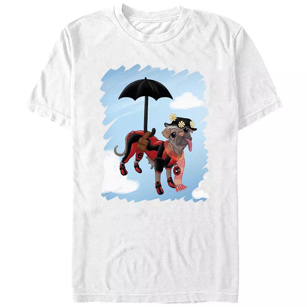 Men's Deadpool And Wolverine Dogpool Mary Poppins Costume Graphic Tee,  Product Image