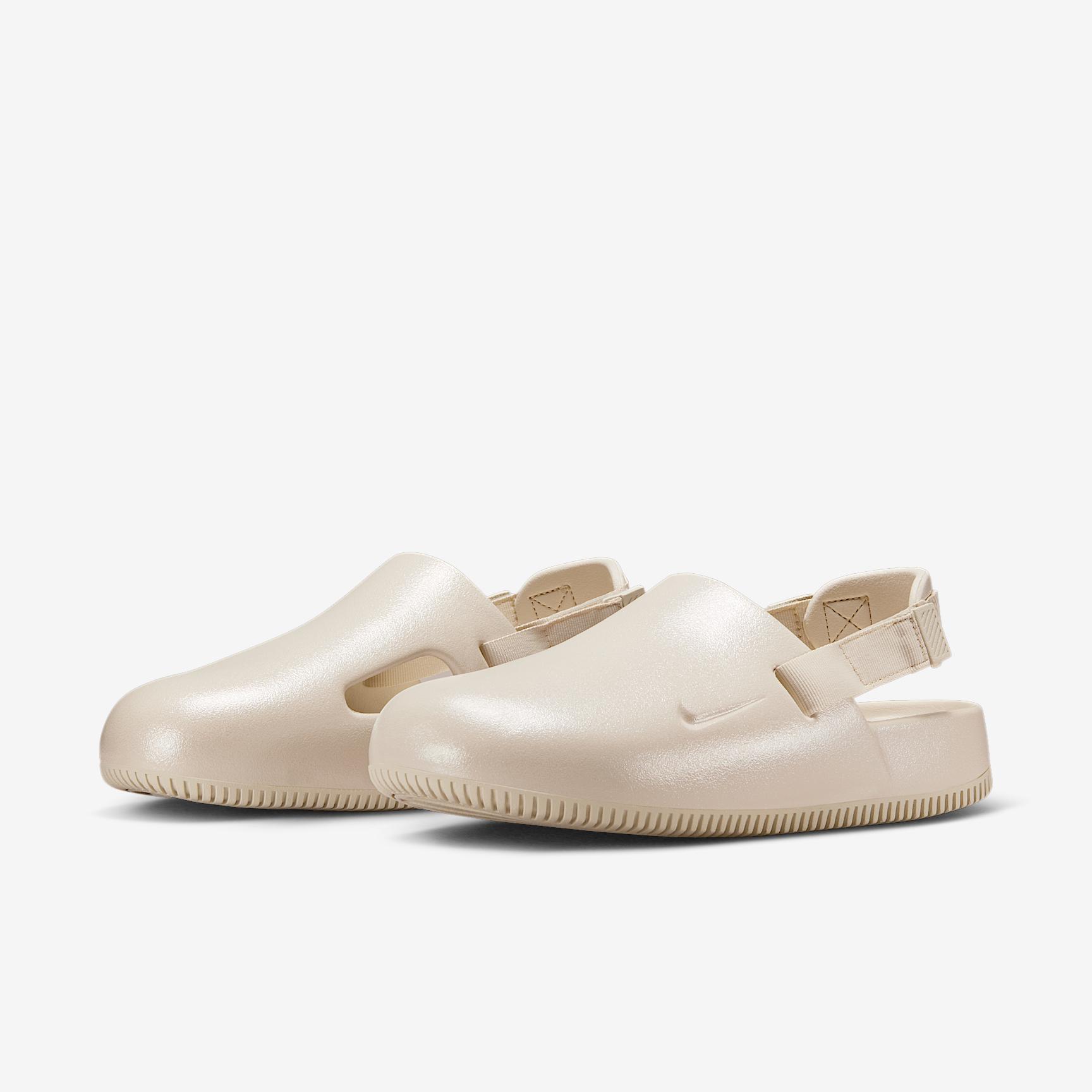 Nike Womens Calm Pearlized Mules | HQ7021-100 Product Image