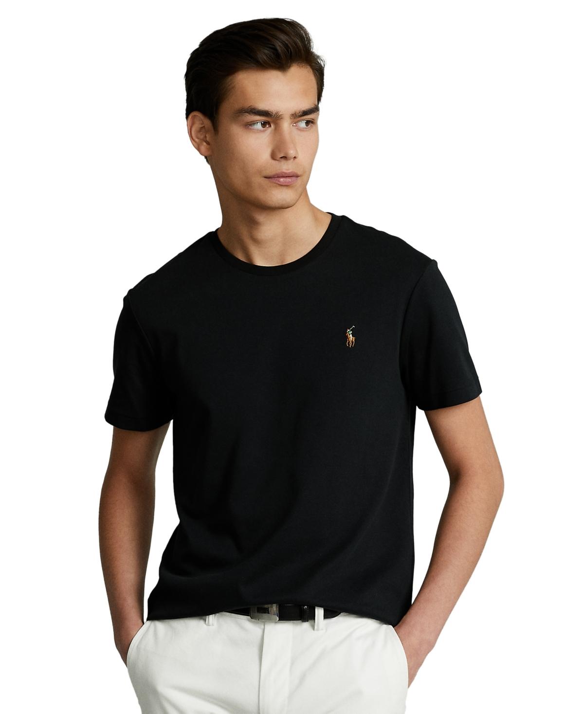 POLO RALPH LAUREN Classic Fit Soft Cotton Crewneck T-shirt In Polo Black Product Image