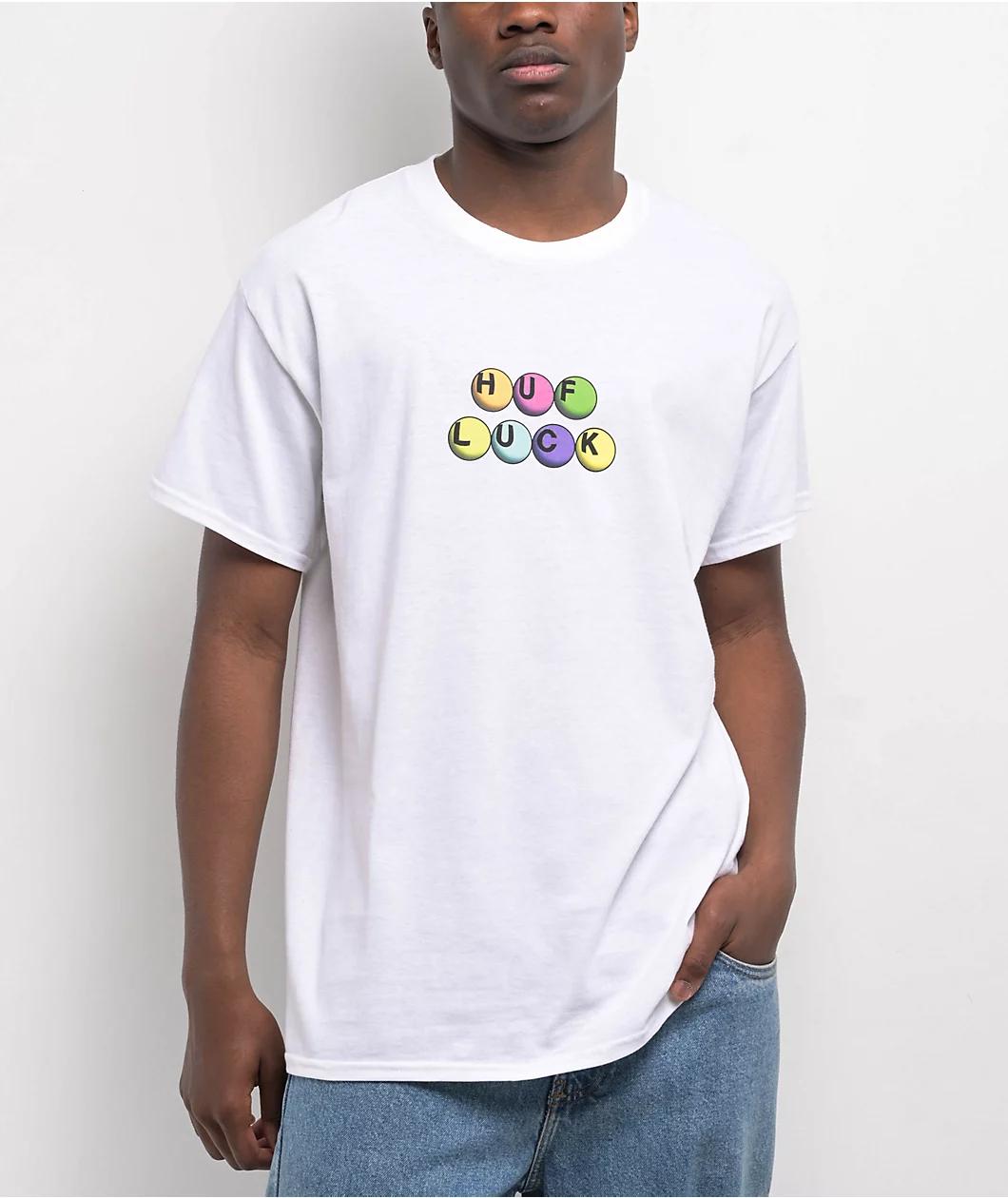 HUF Lucky White T-Shirt Product Image