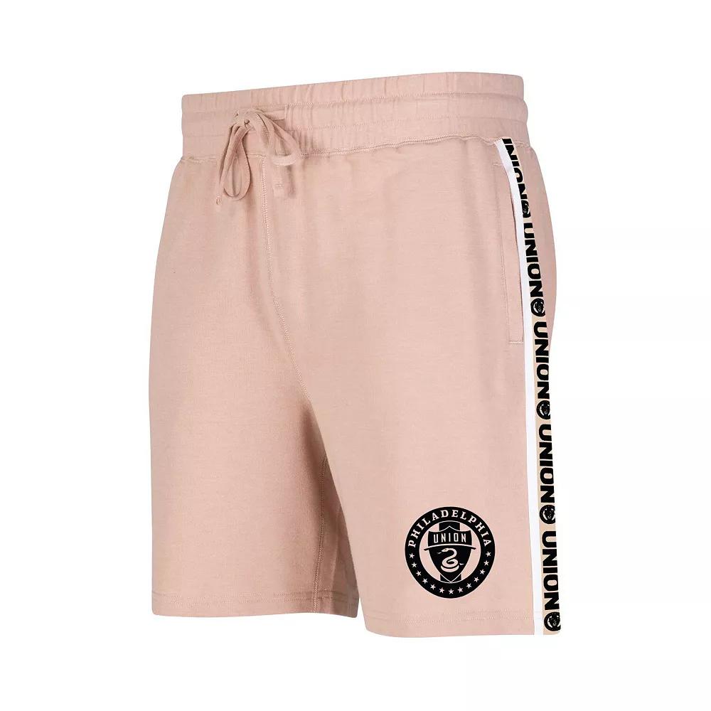 Men's Concepts Sport Tan Philadelphia Union Team Stripe Shorts,  Product Image