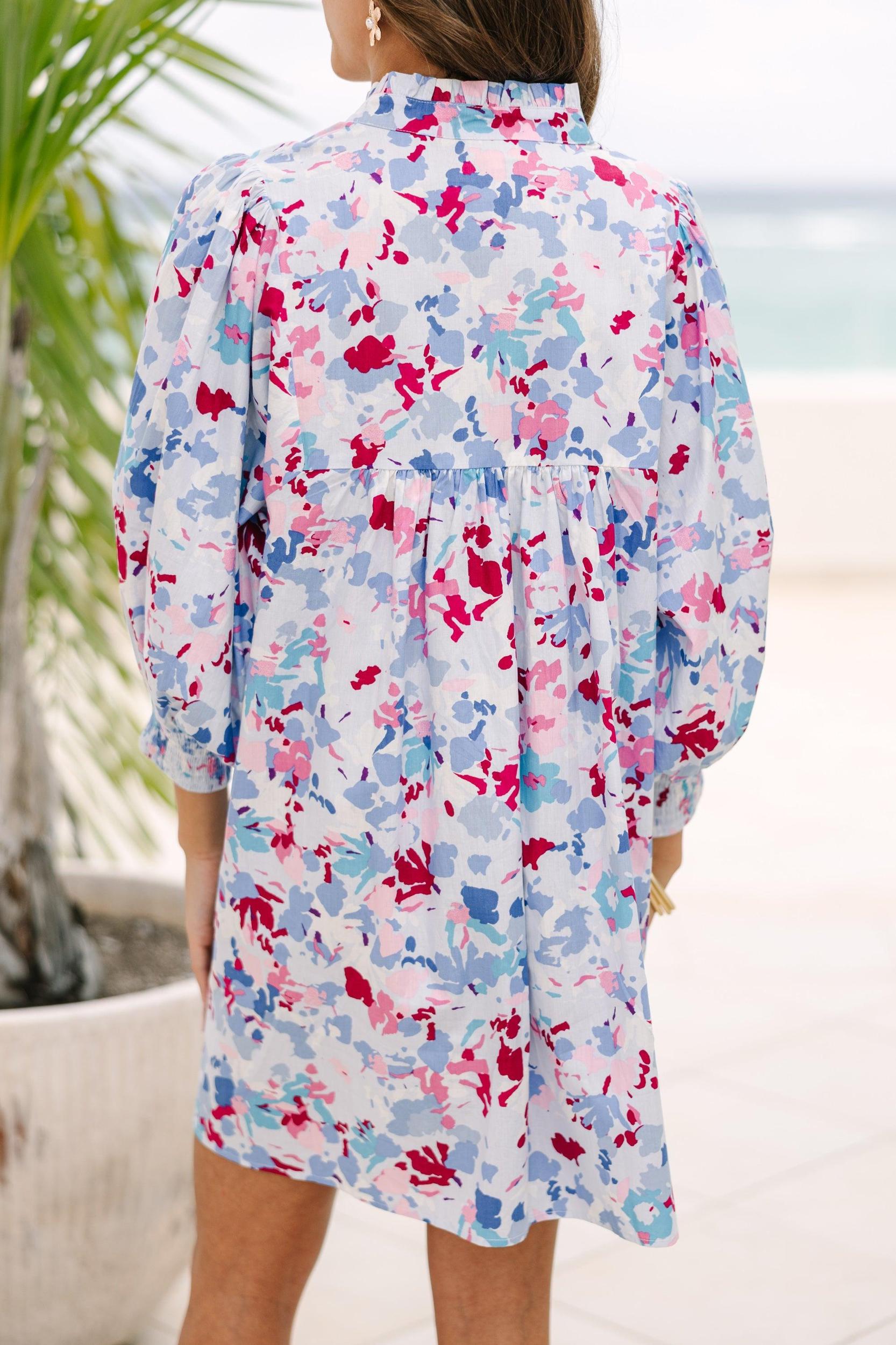 It's Your Chance Light Blue Babydoll Dress Female Product Image