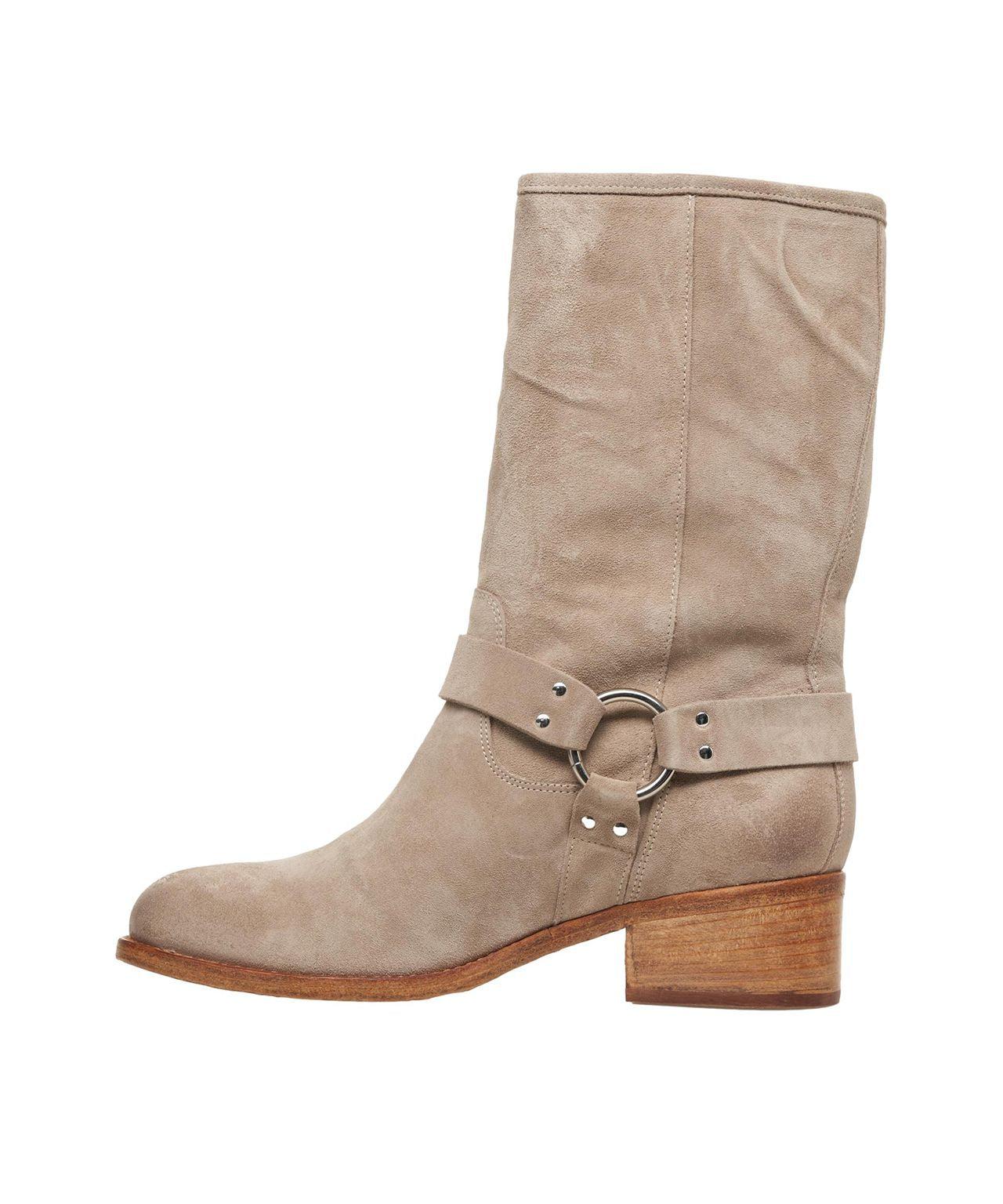 Suede biker boots Product Image