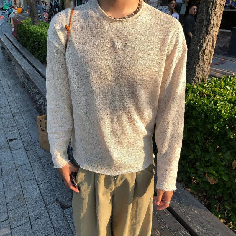 RT No. 13018 PATTERN KNIT CREAM LONGSLEEVE Product Image