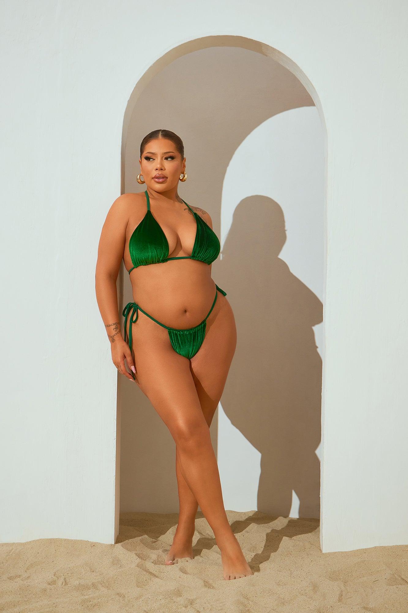Skylar Triangle 2 Piece Bikini  - Green Product Image