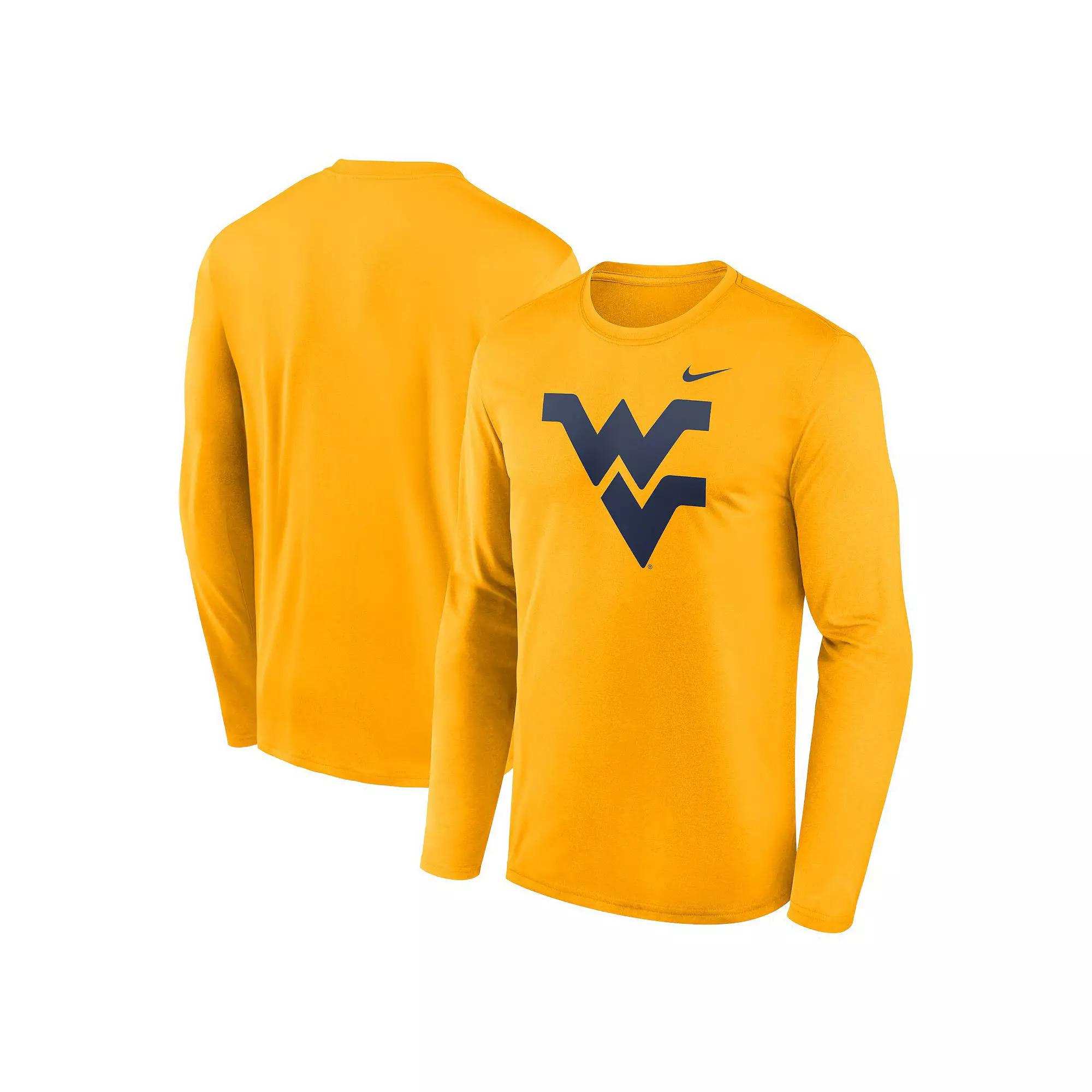 Men's Nike Gold West Virginia Mountaineers Primetime Primary Legend Long Sleeve T-Shirt, Size: XL Product Image