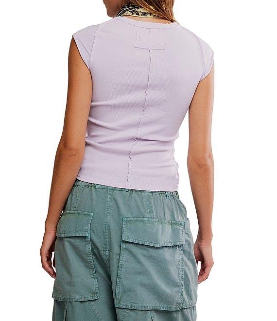 Free People Ever Had Crew Neck Short Sleeve Knit Tee Product Image